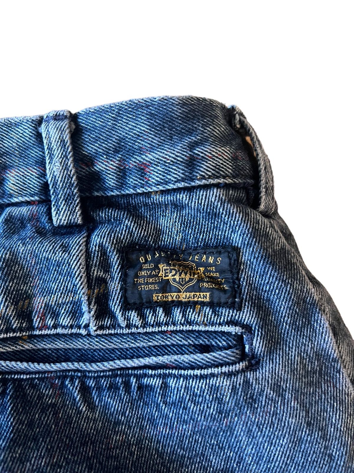 Edwin × Japanese Brand × Vintage Vintage Edwin Denim Faded Plaid Wear Pattern 26 Baggy Size US 26 / EU 42 - 4 Thumbnail