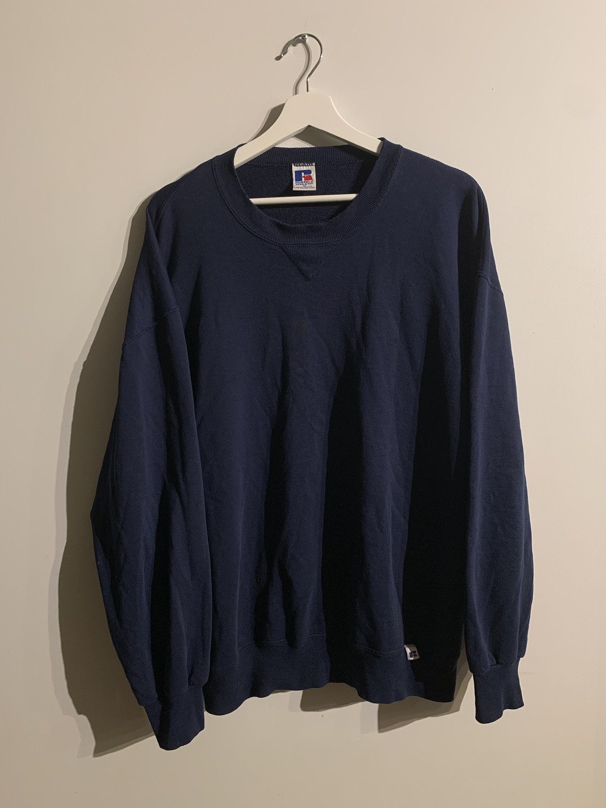 Russell Athletic × Vintage Vintage 90s Russell Athletic Made In USA Crew Sweatshirt Size US XL / EU 56 / 4 - 1 Thumbnail