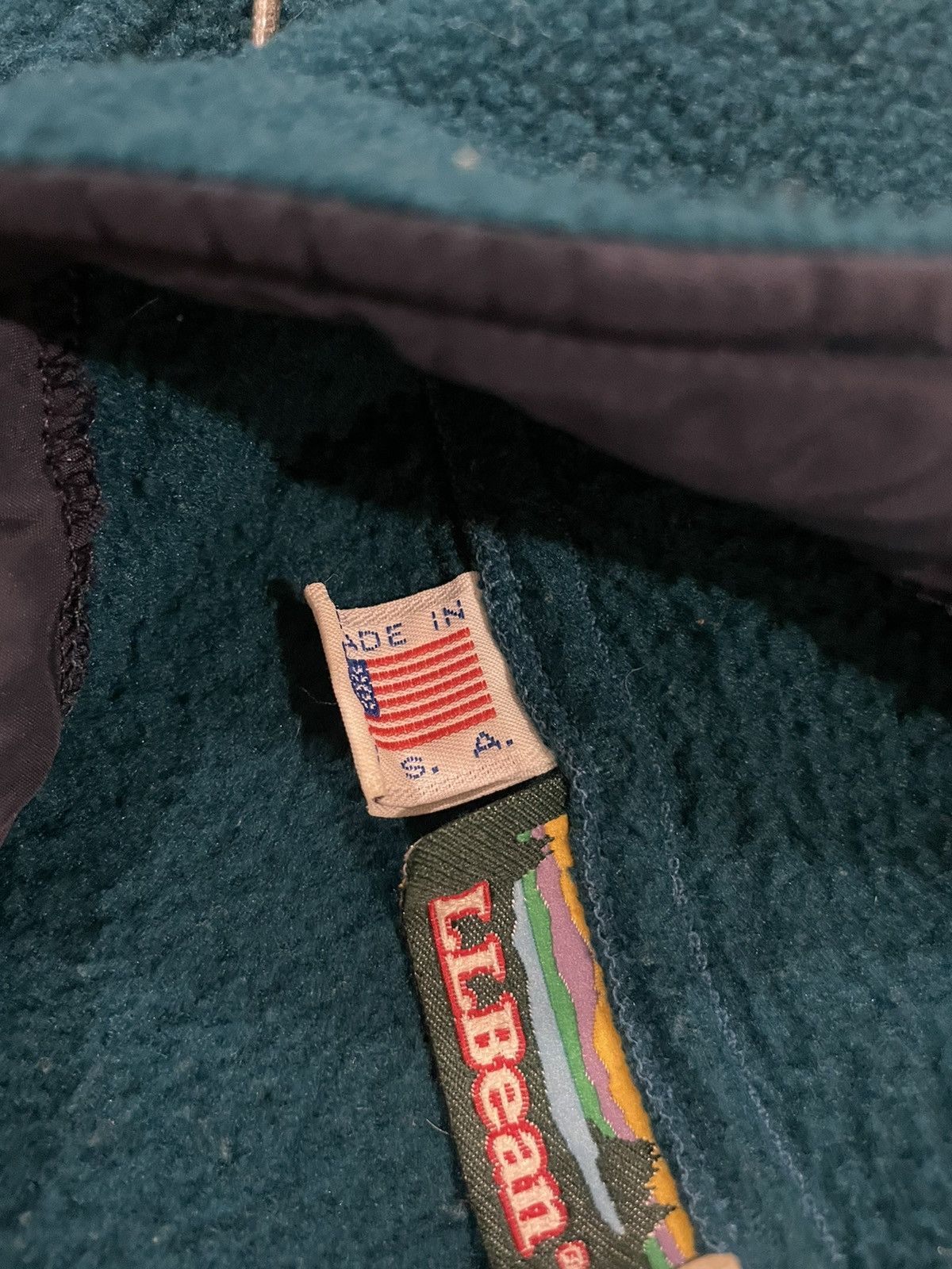 L.L. Bean × Vintage Vintage L L Bean Boxy Fleece Zip-up Hoodie Jacket Made in US Size US S / EU 44-46 / 1 - 6 Thumbnail