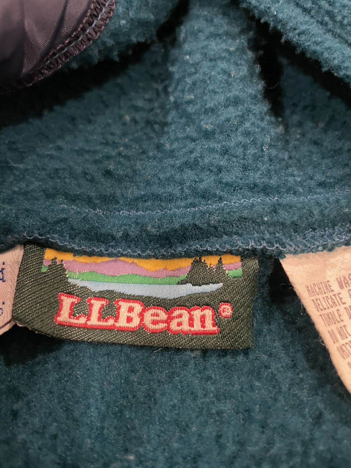 L.L. Bean × Vintage Vintage L L Bean Boxy Fleece Zip-up Hoodie Jacket Made in US Size US S / EU 44-46 / 1 - 3 Thumbnail
