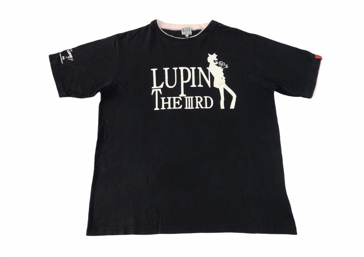 image of Anima x Takeo Kikuchi Lupin The Iiird Japanese Manga Anime Tee in Black, Men's (Size Large)