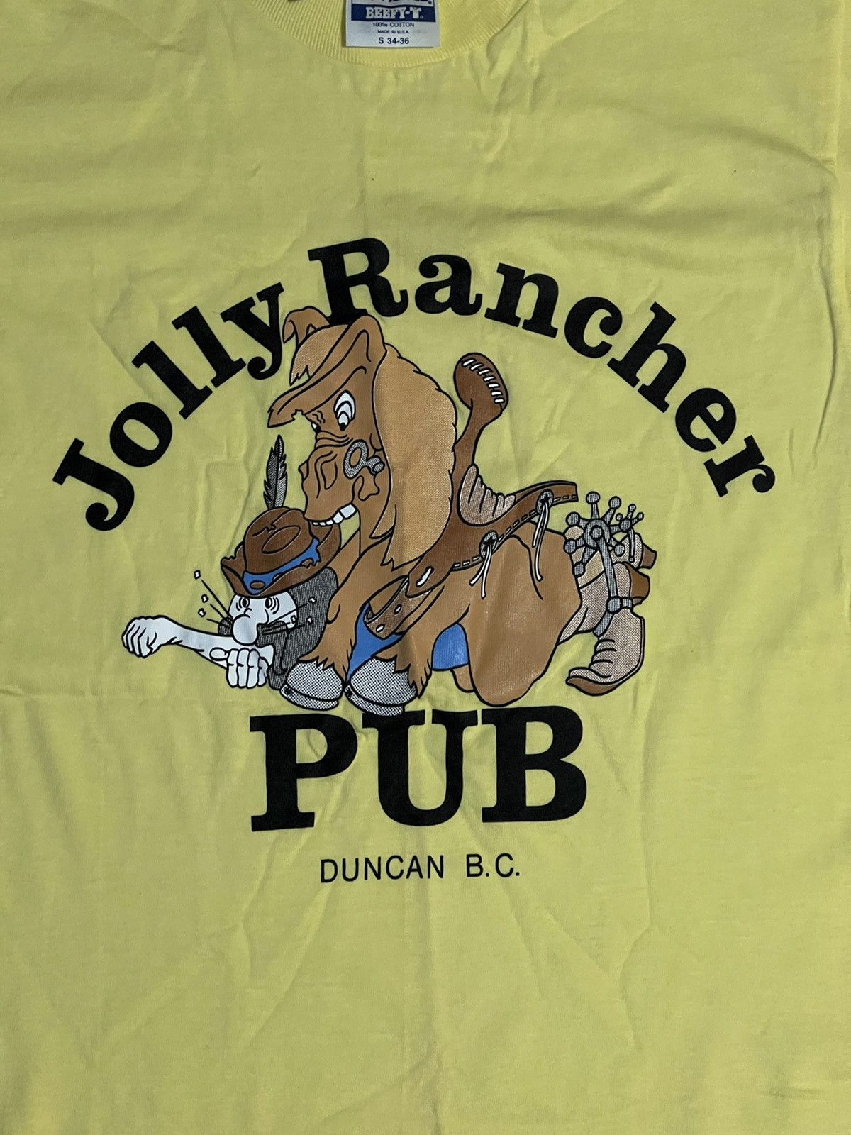 Made In Usa × Vintage Vintage 90s Jolly Rancher Pub Funny Horse Cowboy ...