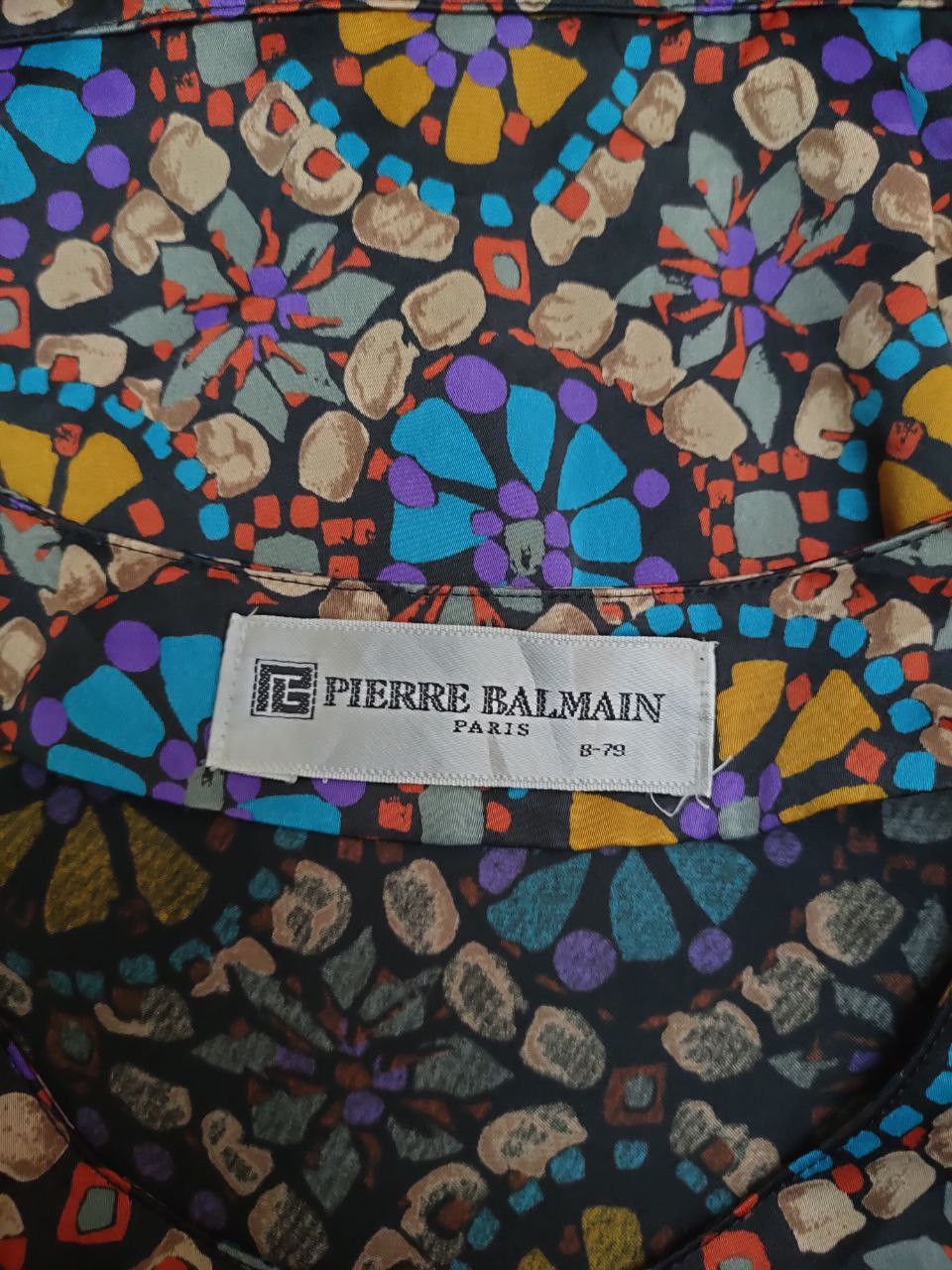 Pierre Balmain Vintage Pierre Balmain Printed Crop Top Blause Size S / US 4 / IT 40 - 4 Thumbnail