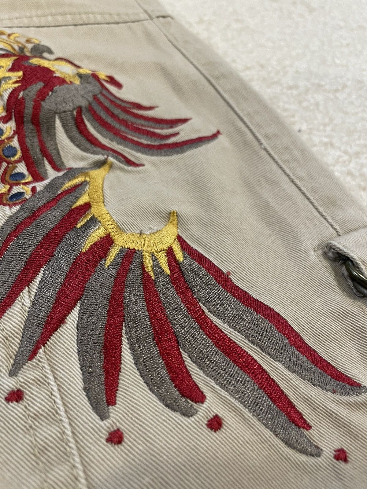 Japanese Brand × Vintage Vintage Embroidered Flare Bondage Cargo Pants Size US 32 / EU 48 - 12 Thumbnail