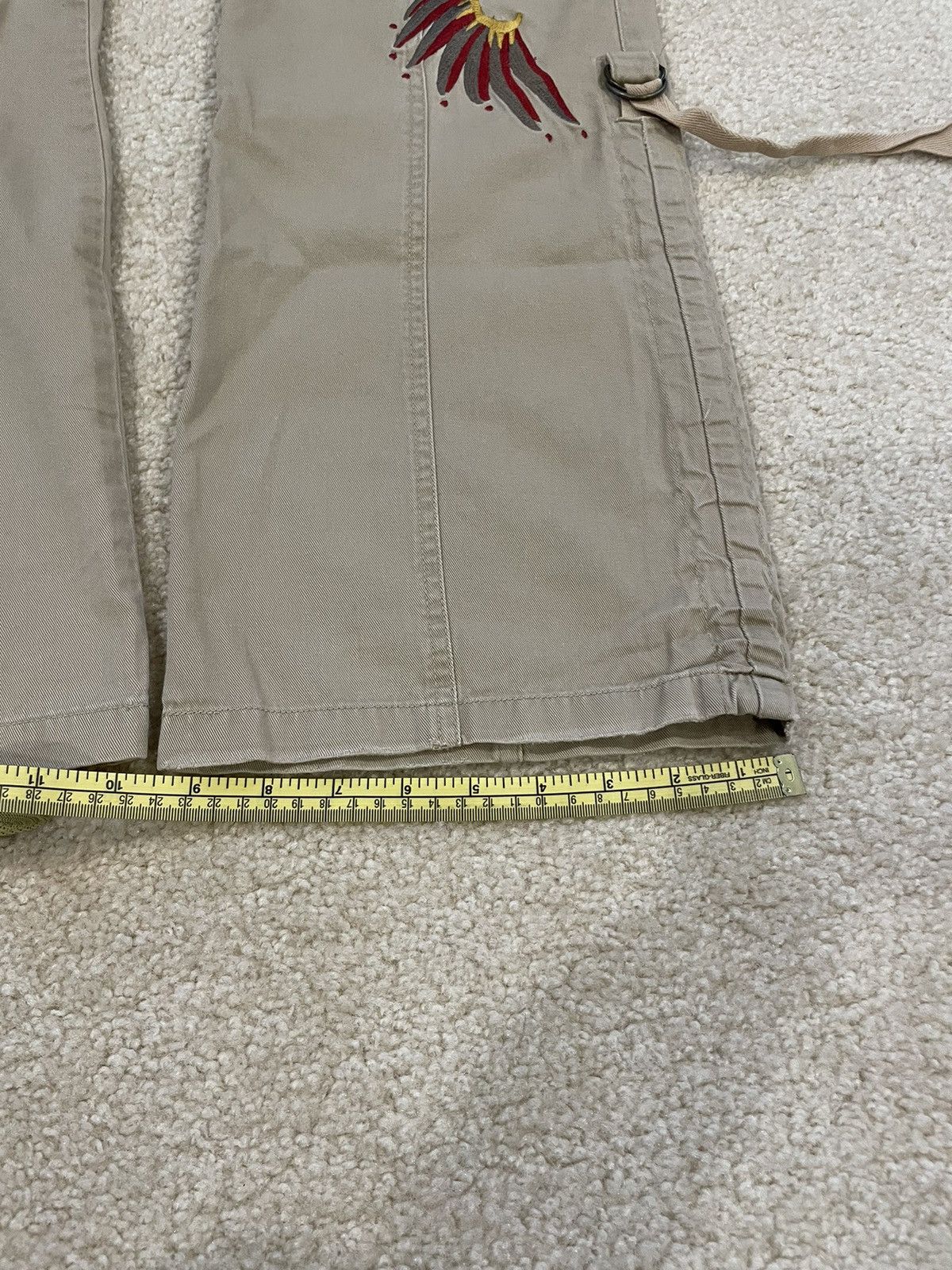 Japanese Brand × Vintage Vintage Embroidered Flare Bondage Cargo Pants Size US 32 / EU 48 - 5 Thumbnail