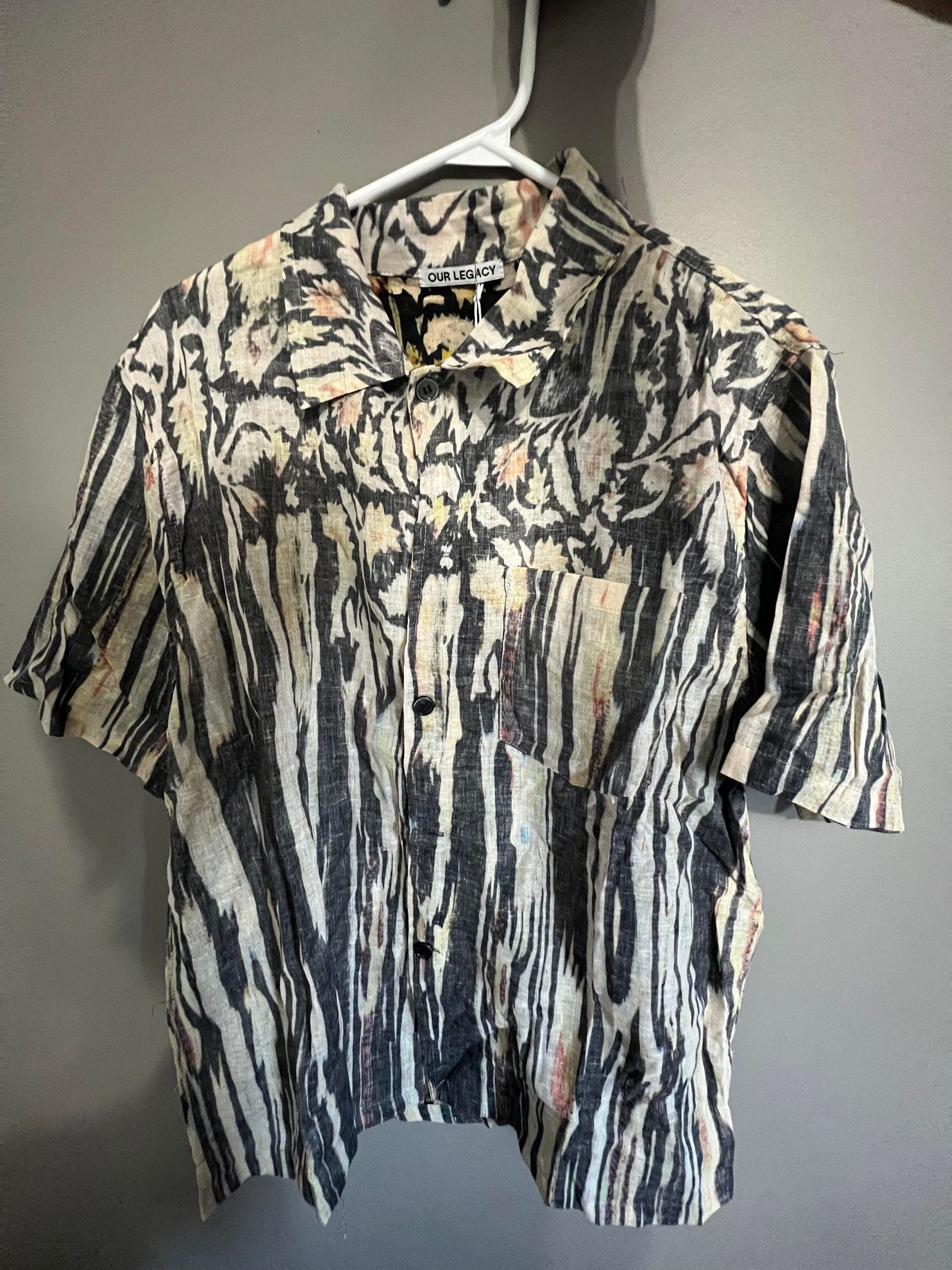 Our Legacy Our Legacy Box Shirt Shortsleeve Hanabi Print | Grailed