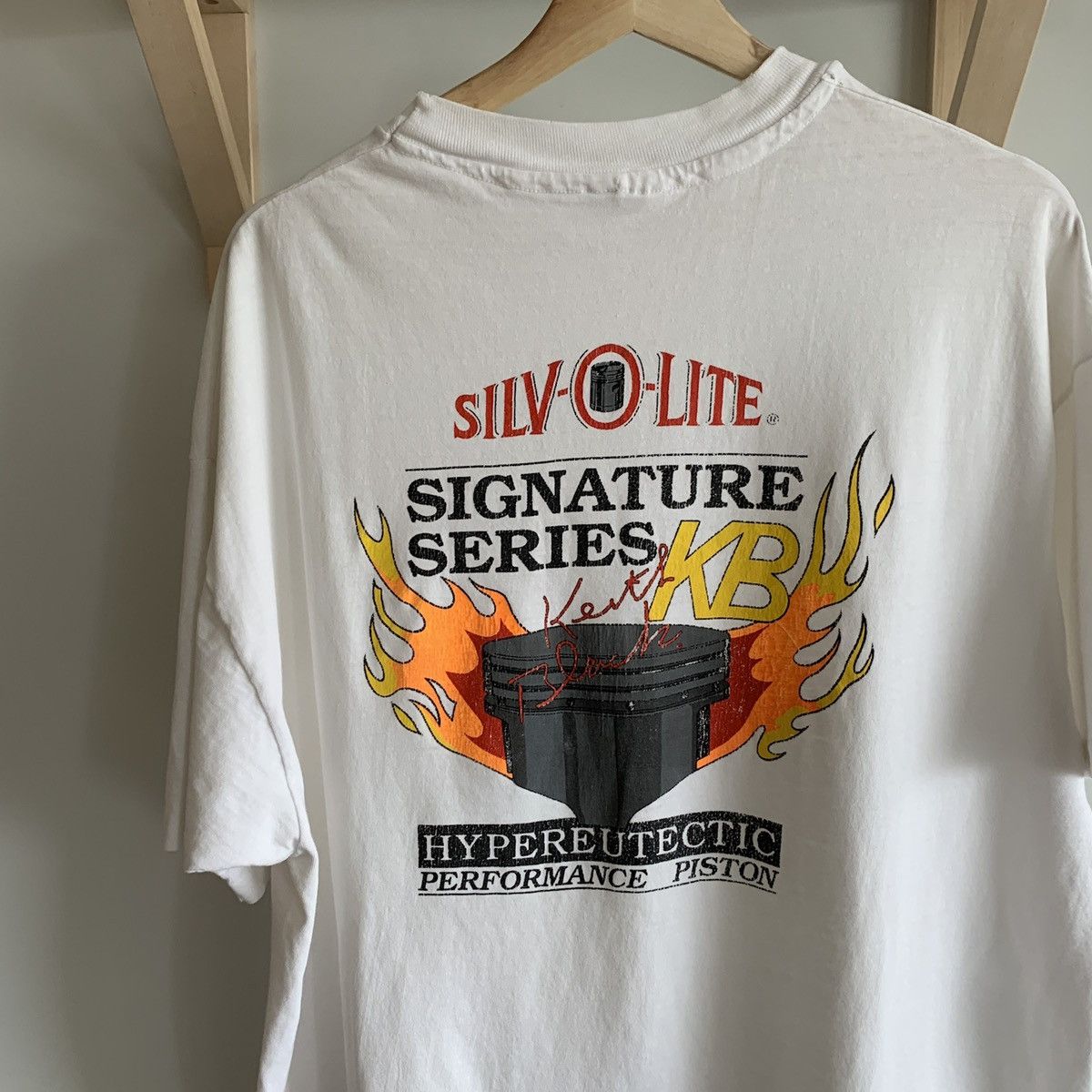Vintage 90s Single Stitch Silv O Lite Racing Shirt Made In USA Size US XL / EU 56 / 4 - 1 Thumbnail