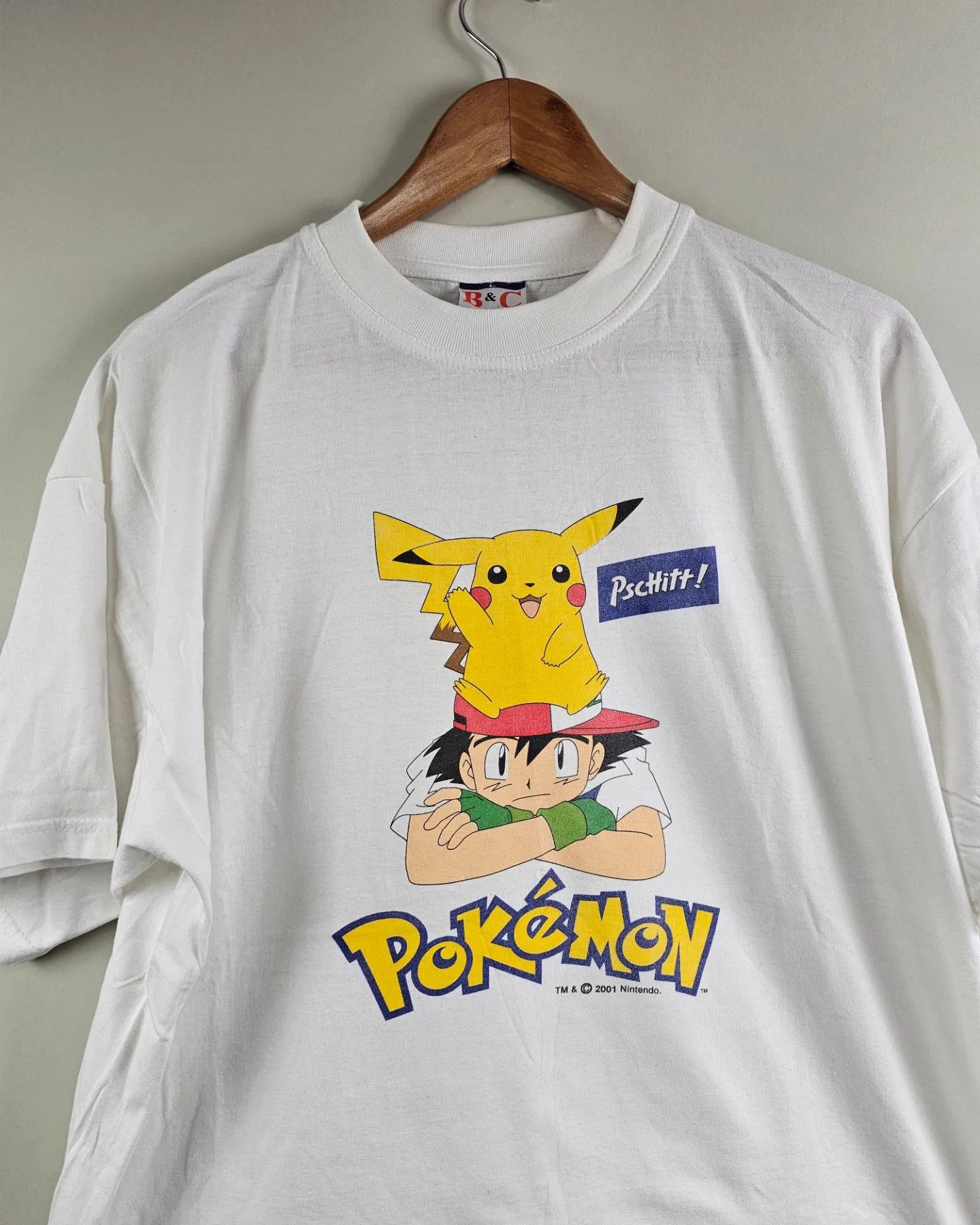 Anime × Pokemon × Vintage 2001 Pokémon Sasha & Pikachu Vintage Anime T Shirt Size US L / EU 52-54 / 3 - 2 Thumbnail