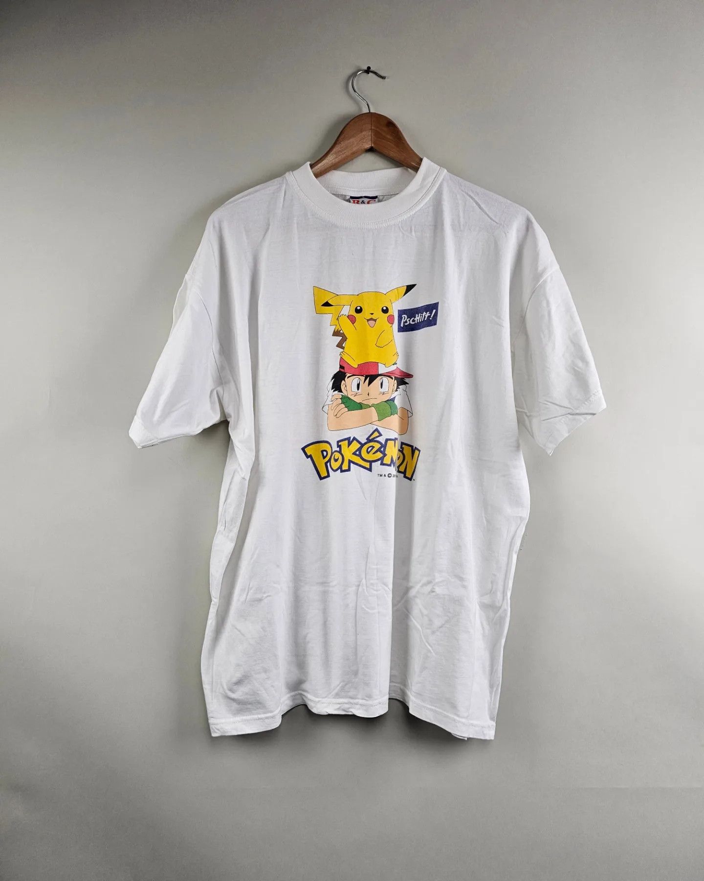 Anime × Pokemon × Vintage 2001 Pokémon Sasha & Pikachu Vintage Anime T Shirt Size US L / EU 52-54 / 3 - 5 Thumbnail