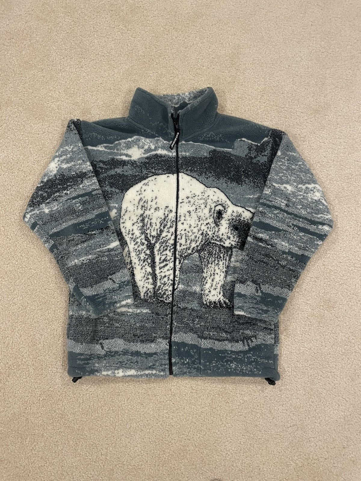 Vintage Vintage Black Mountain Fleece Jacket Deep Pile “Polar” Size US M / EU 48-50 / 2 - 1 Thumbnail