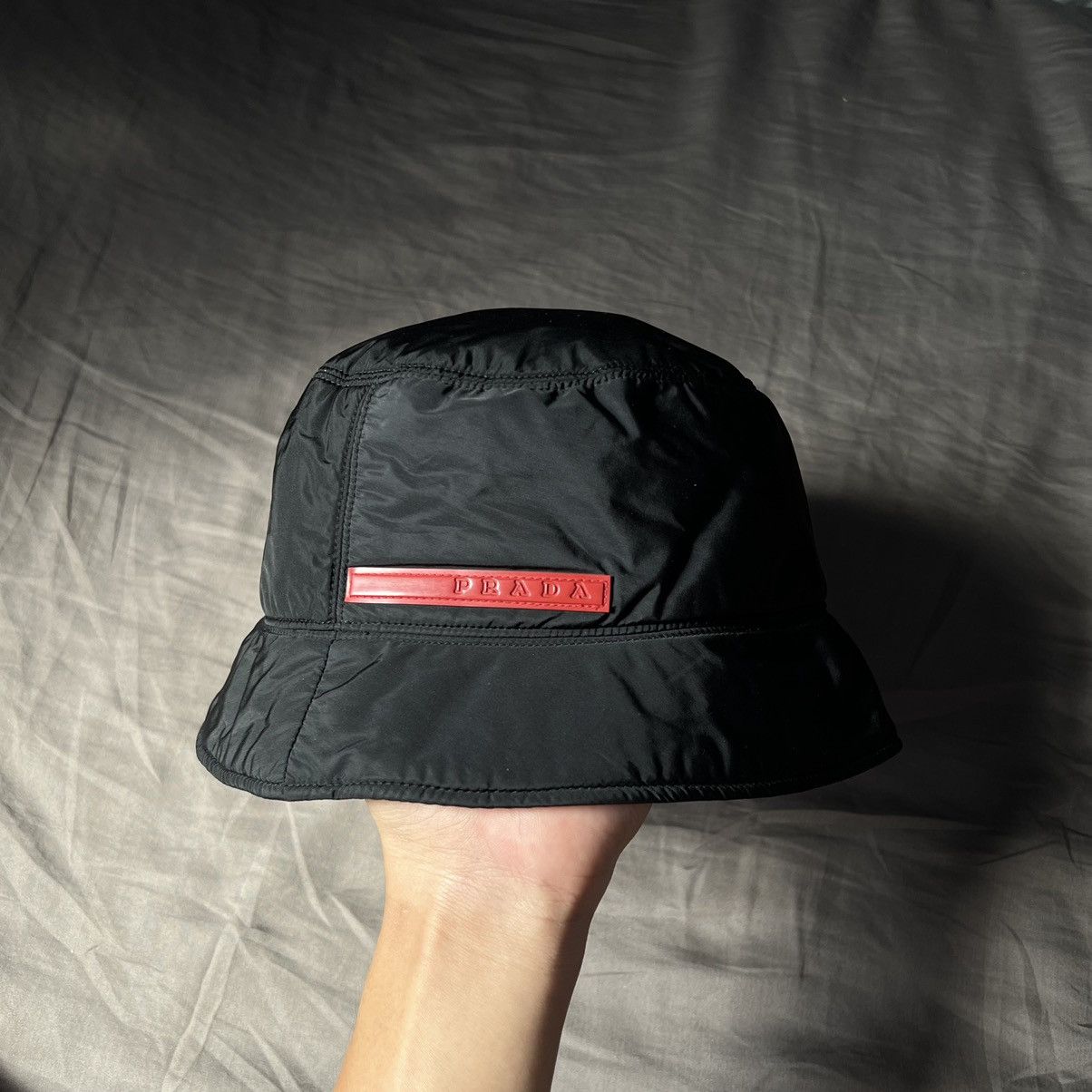 Prada Prada linea rossa bucket hat Size ONE SIZE - 3 Thumbnail