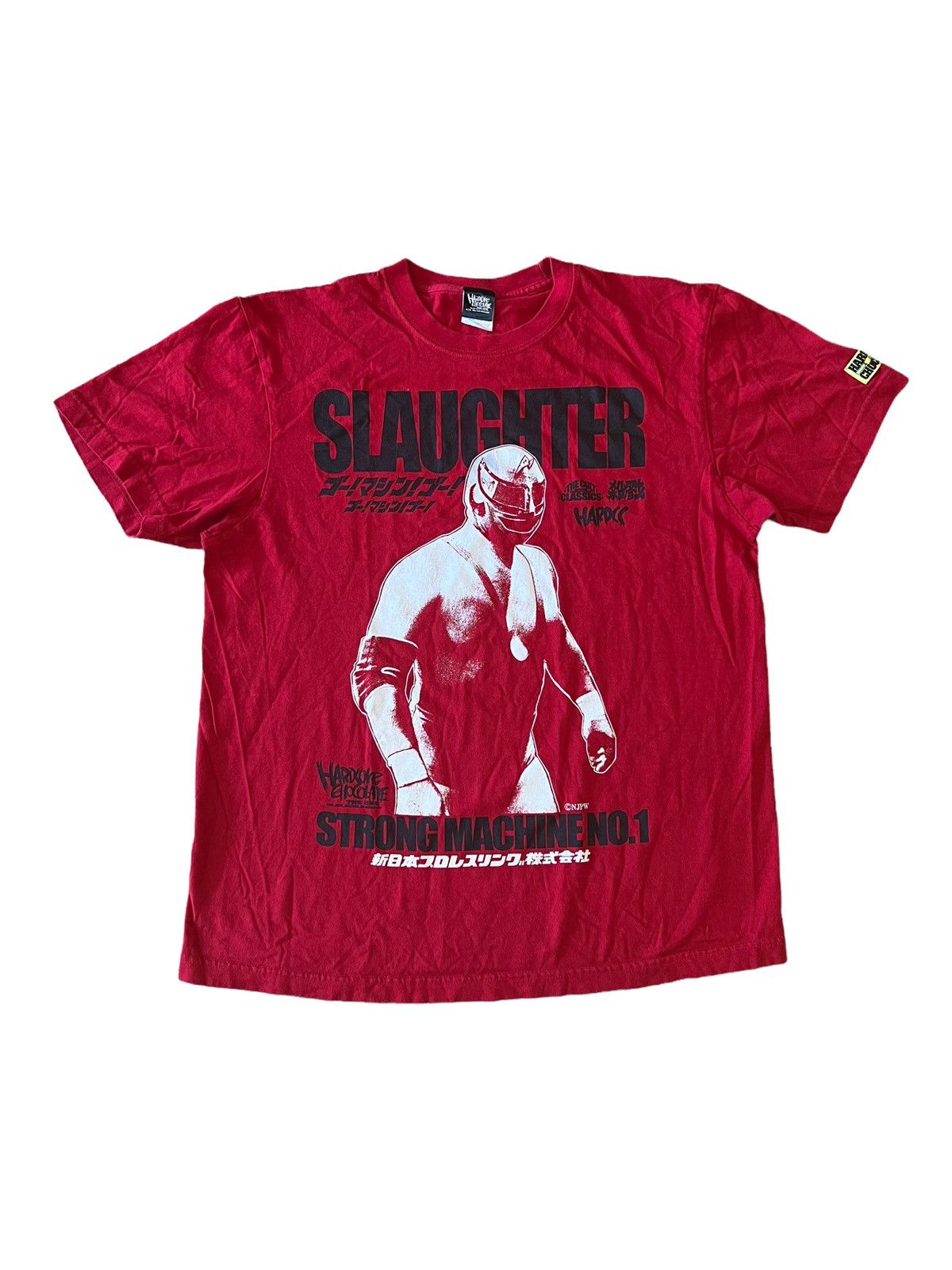 Japanese Brand × Vintage New Japan Pro Wrestling Super Strong Machine Junji T Shirt Size US L / EU 52-54 / 3 - 1 Thumbnail