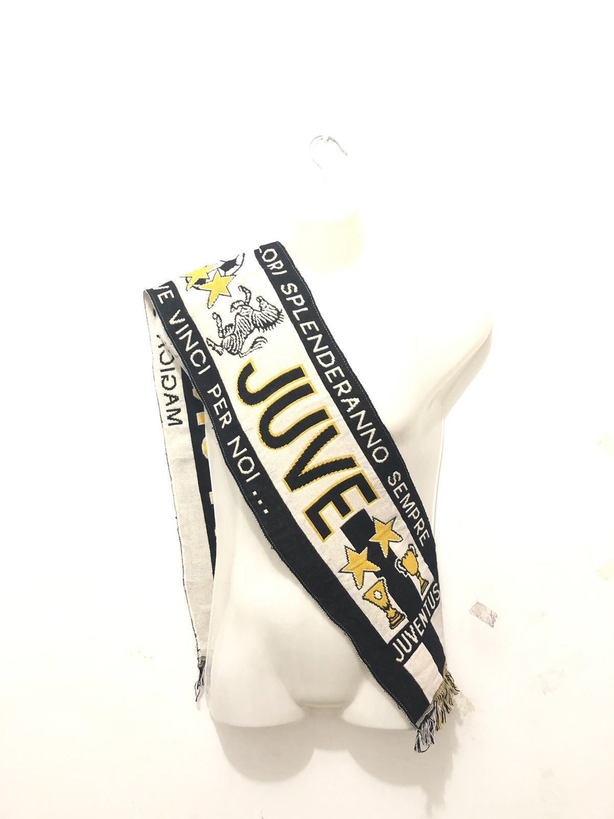 Vintage Juventus Football Team Club Scarves Size ONE SIZE - 2 Thumbnail