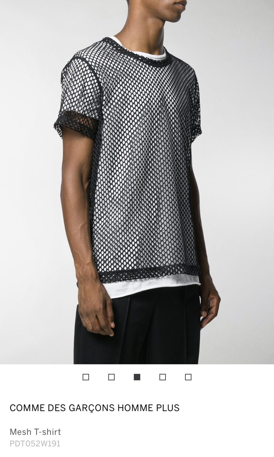 90s COMME DES GARCONS Mesh tee