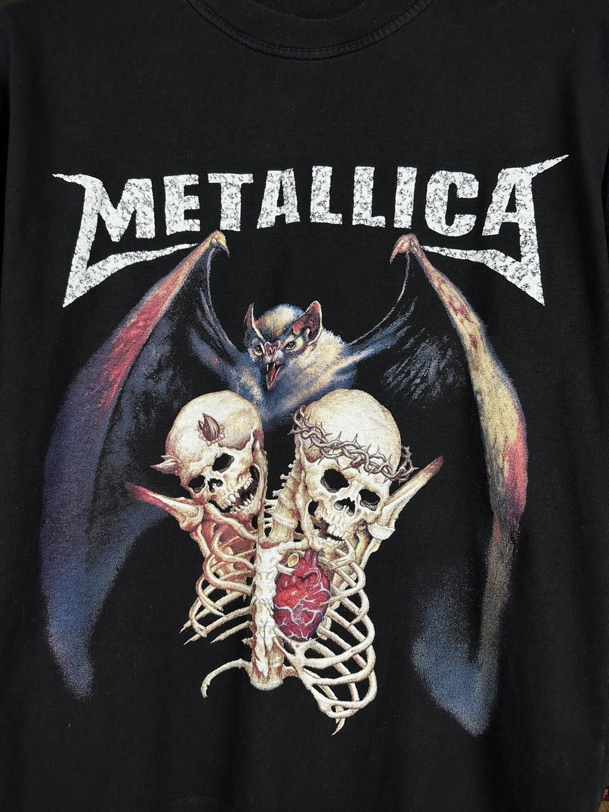 Band Tees × Metallica × Vintage Vintage 90s Metallica Women’s Band T-Shirt Size US S / EU 44-46 / 1 - 3 Thumbnail
