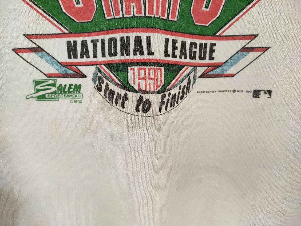 Vintage ©️1990 Vtg MLB Cincinnati Reds Champs Crewneck Size M / US 6-8 / IT 42-44 - 2 Thumbnail