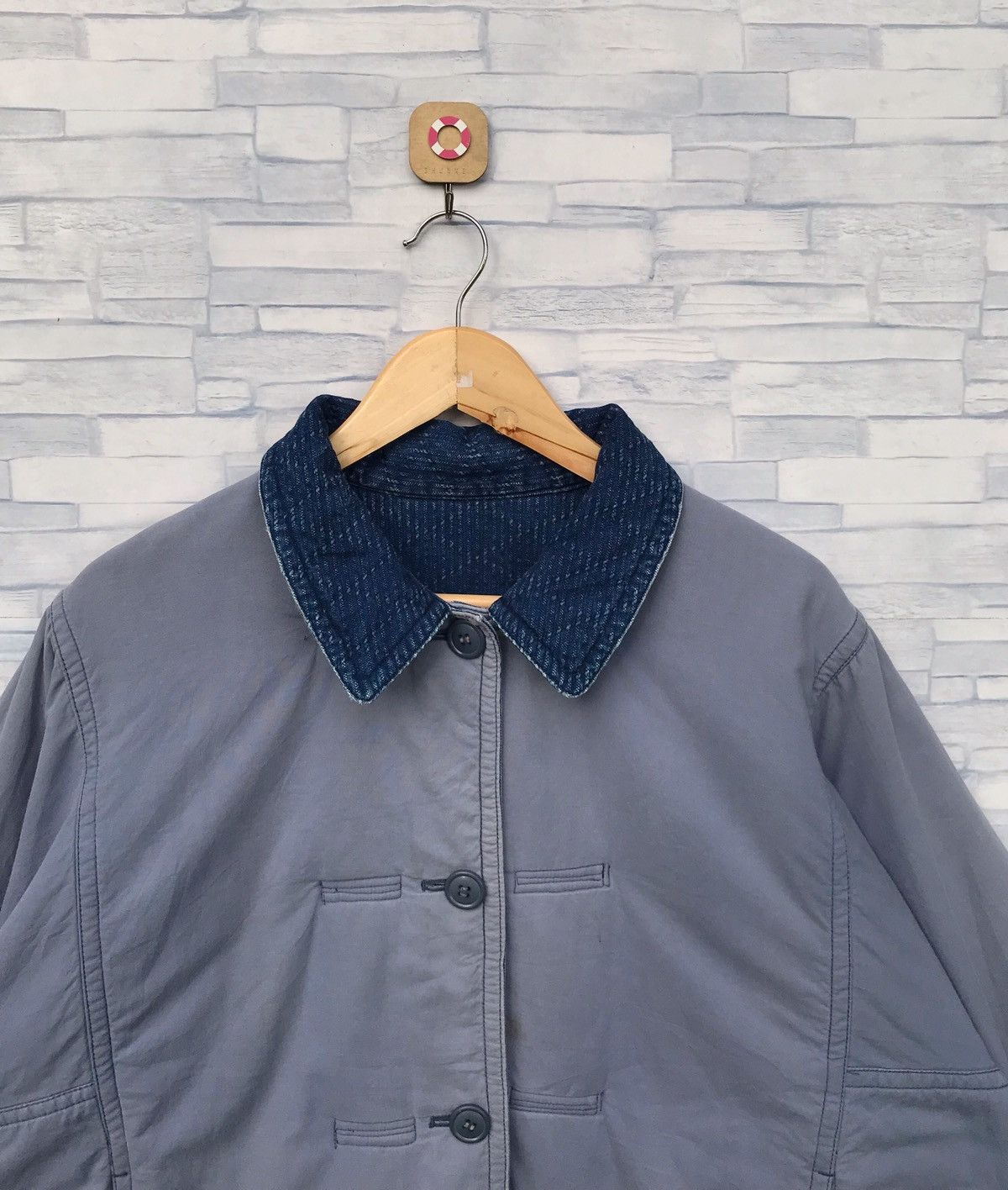 Issey Miyake RARE!!! Vintage issey miyake I.S indigo reversible jacket Size US L / EU 52-54 / 3 - 10 Thumbnail