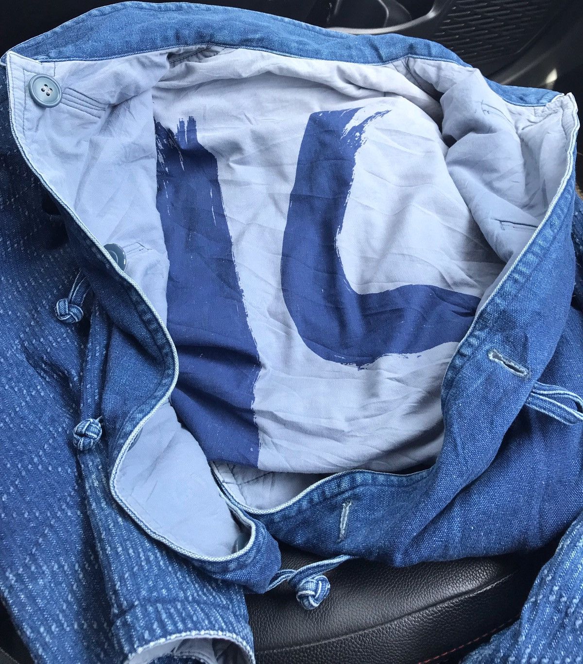 Issey Miyake RARE!!! Vintage issey miyake I.S indigo reversible jacket Size US L / EU 52-54 / 3 - 18 Thumbnail