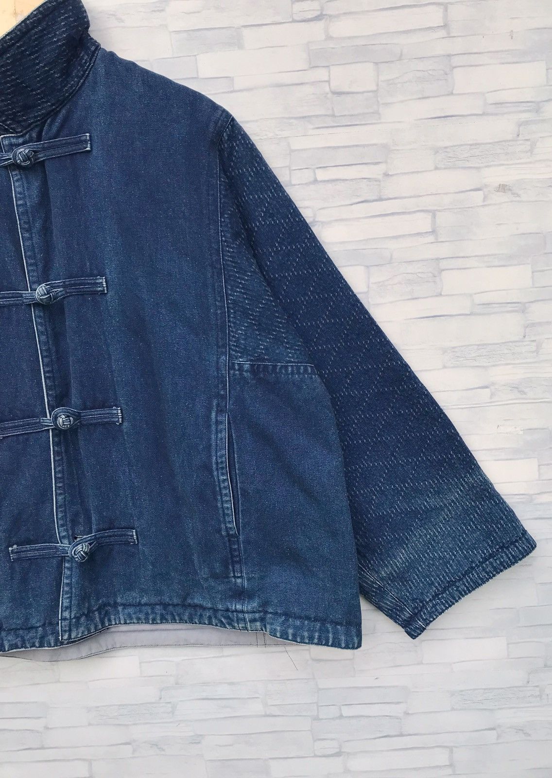 Issey Miyake RARE!!! Vintage issey miyake I.S indigo reversible jacket Size US L / EU 52-54 / 3 - 9 Thumbnail