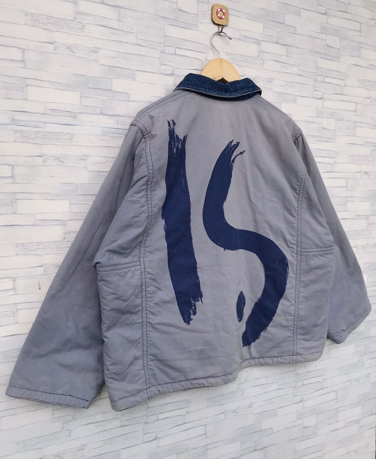 Issey Miyake RARE!!! Vintage issey miyake I.S indigo reversible jacket Size US L / EU 52-54 / 3 - 5 Thumbnail
