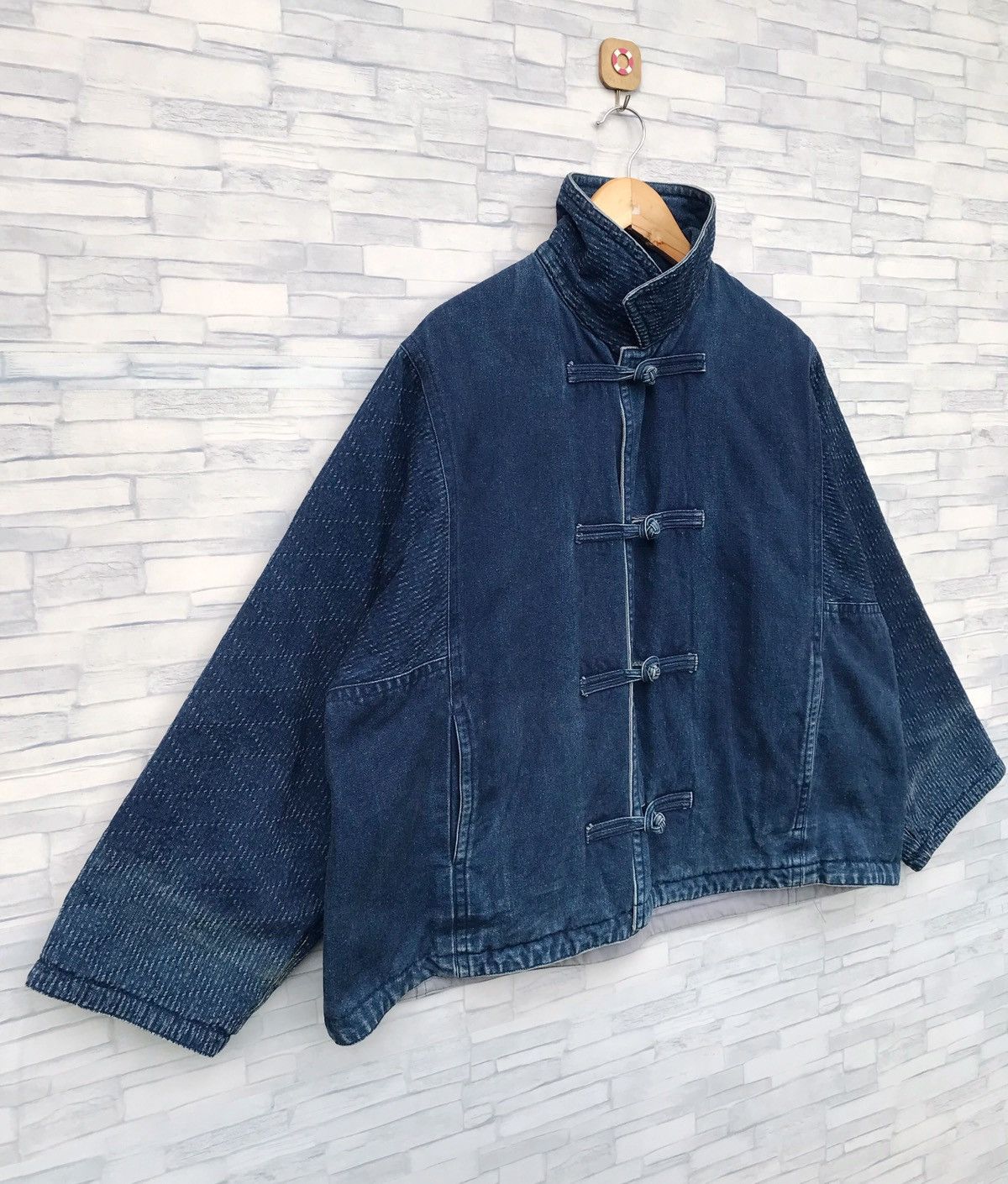 Issey Miyake RARE!!! Vintage issey miyake I.S indigo reversible jacket Size US L / EU 52-54 / 3 - 4 Thumbnail