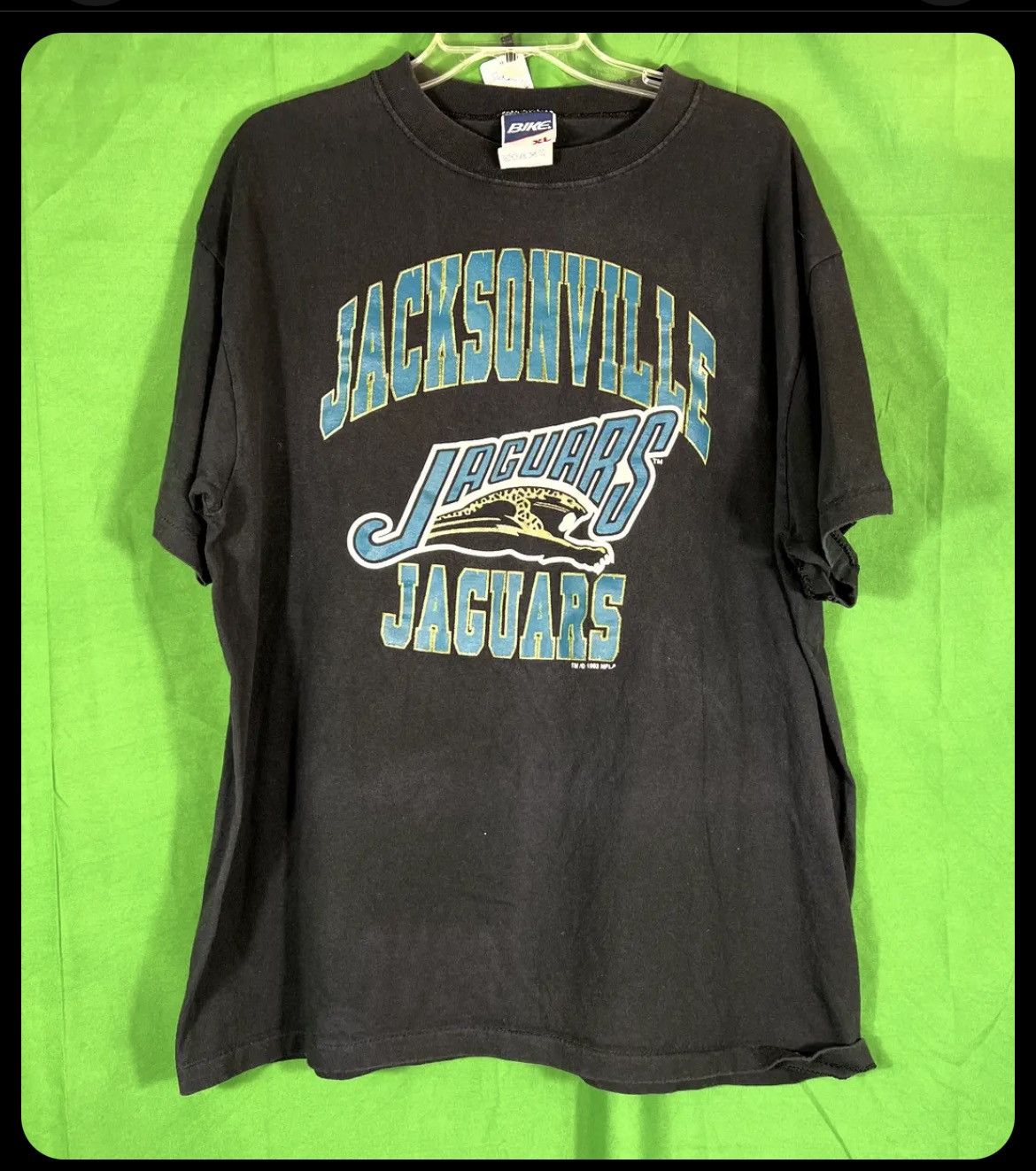 VINTAGE NFL JACKSONVILLE JAGUARS TEE SHIRT 1993 SIZE XL MADE IN USA –  Vintage rare usa