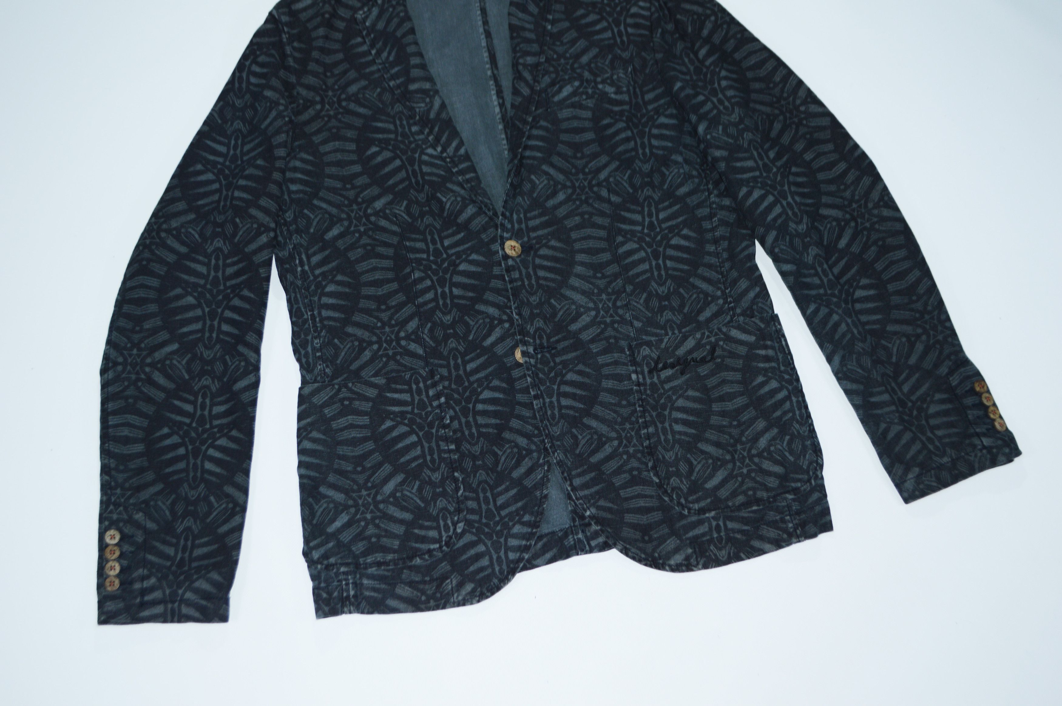 Desigual Desigual Gray Linen Cotton Blazer Jacket Size 42R Size 42R - 3 Thumbnail