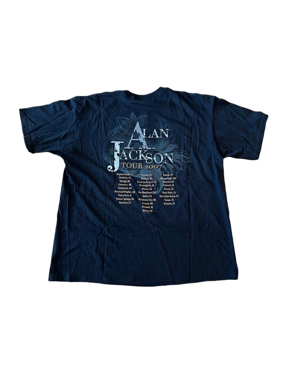 Band Tees × Vintage Vintage Alan Jackson 2007 Tour T Shirt Country Band Tee Size US XL / EU 56 / 4 - 2 Thumbnail