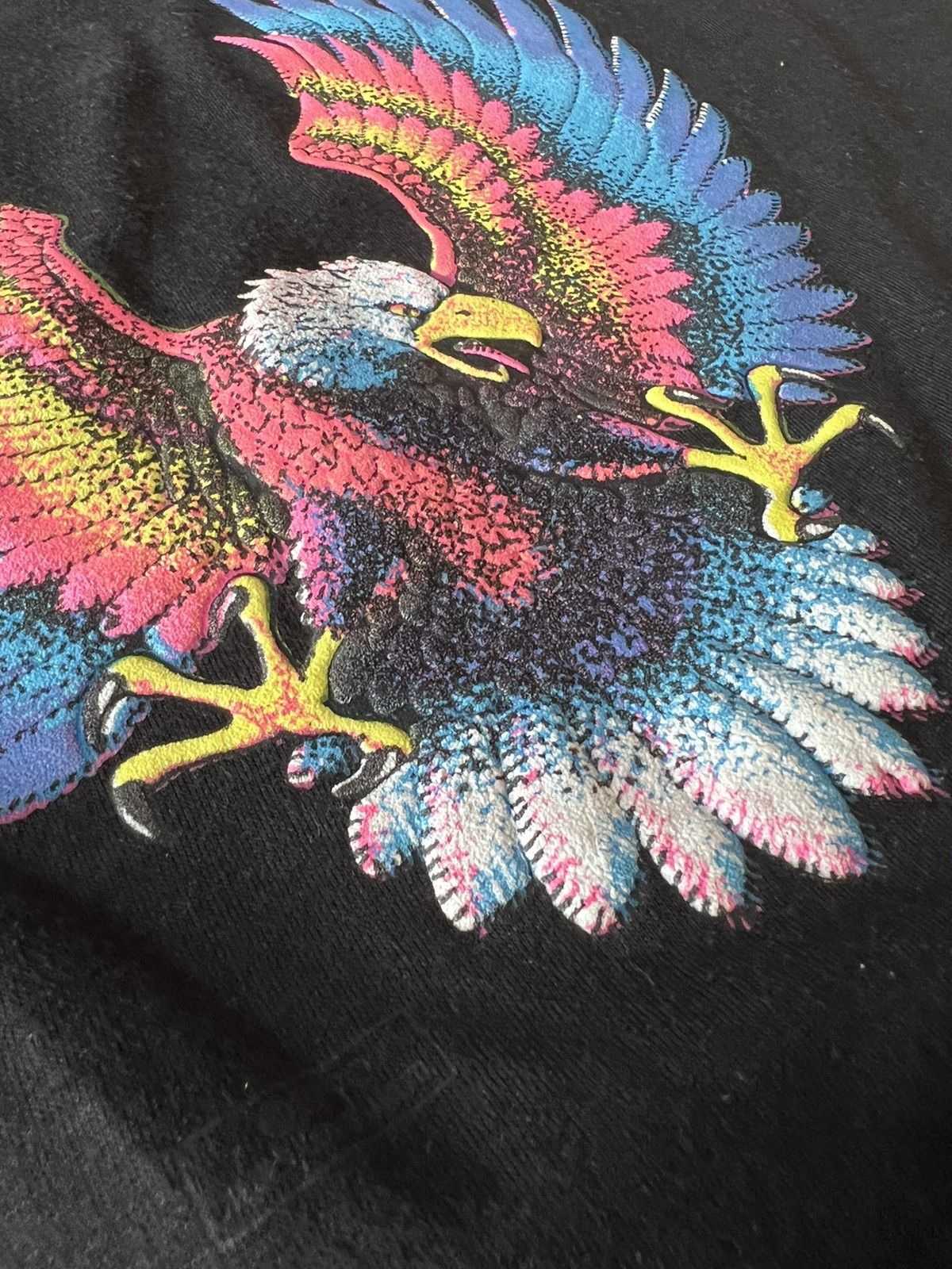 Vintage Vintage 1990 Eagle Puff Print Single Stitch Shirt Deadstock Size US XL / EU 56 / 4 - 8 Thumbnail