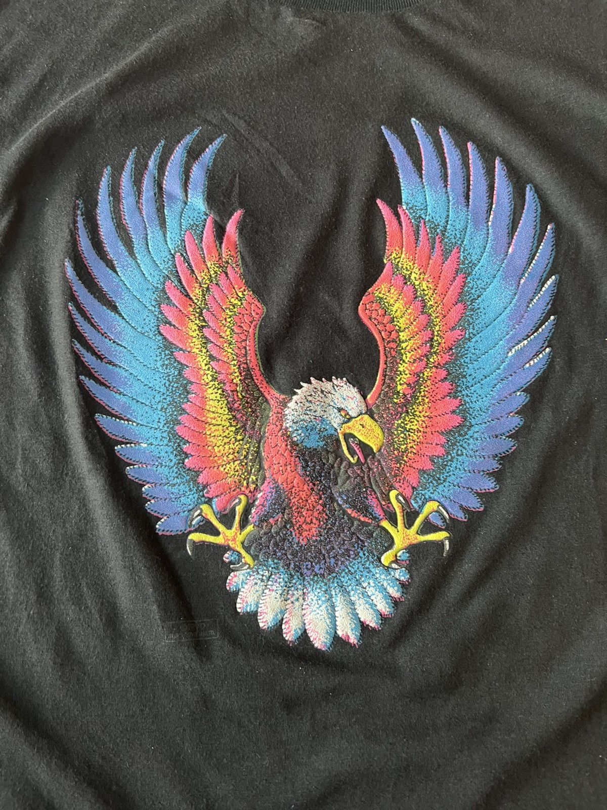 Vintage Vintage 1990 Eagle Puff Print Single Stitch Shirt Deadstock Size US XL / EU 56 / 4 - 7 Thumbnail