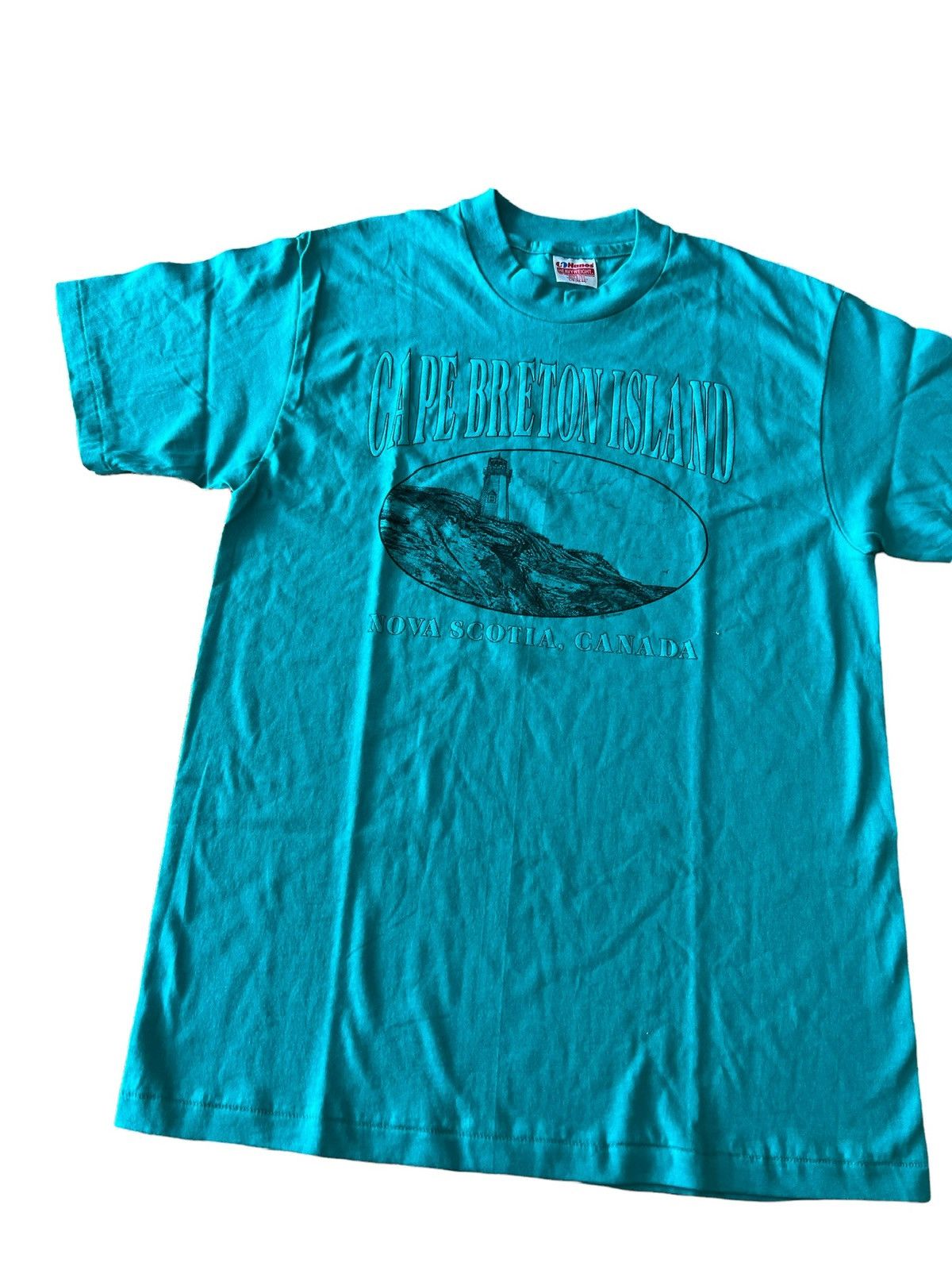 Hanes × Vintage 90s Cape Breton Island Nova Scotia Single Stitch T Shirt Size US L / EU 52-54 / 3 - 3 Thumbnail