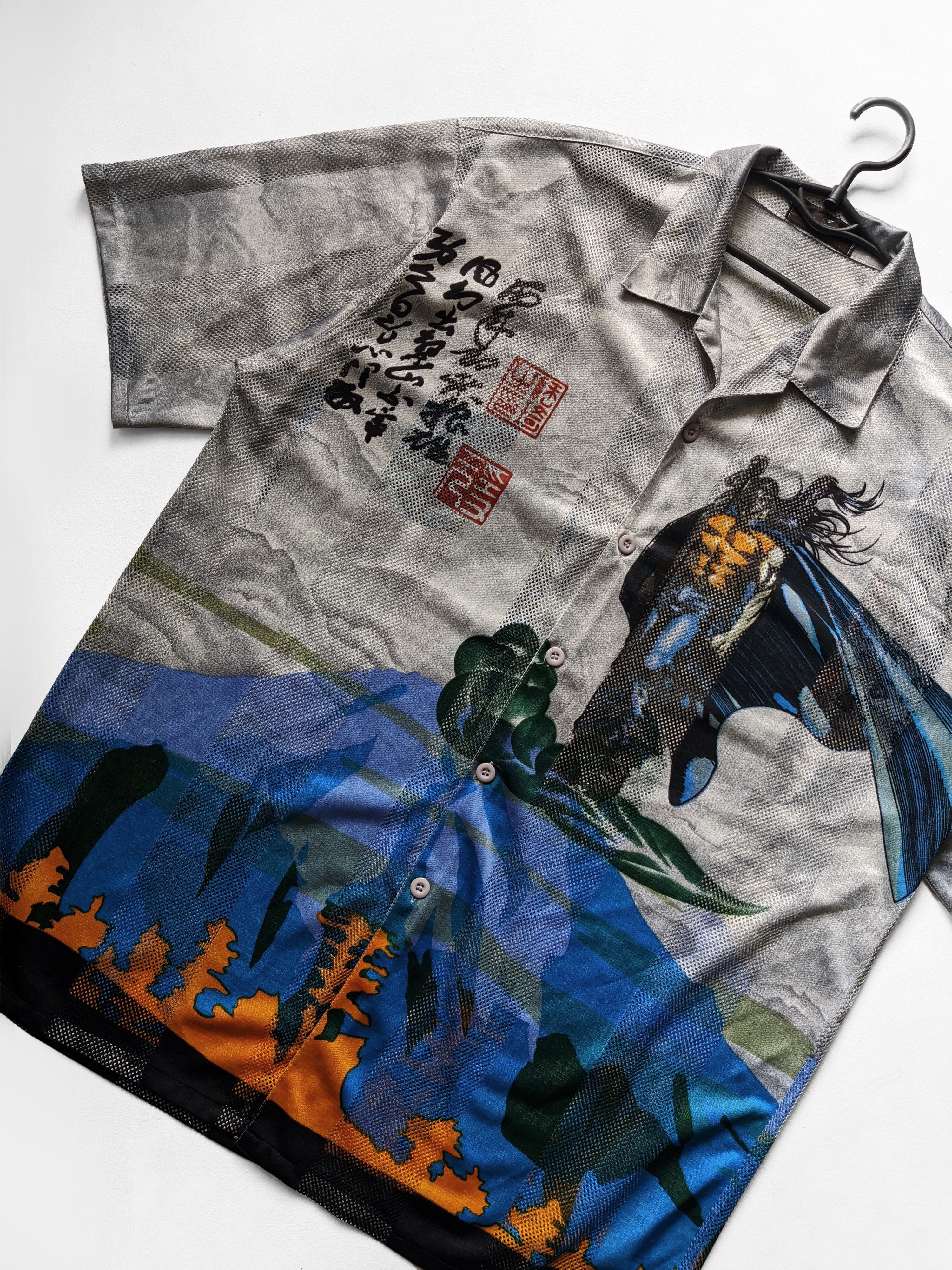 Anime vintage anime shirt mesh y2 kprinted Size US XL / EU 56 / 4 - 4 Thumbnail