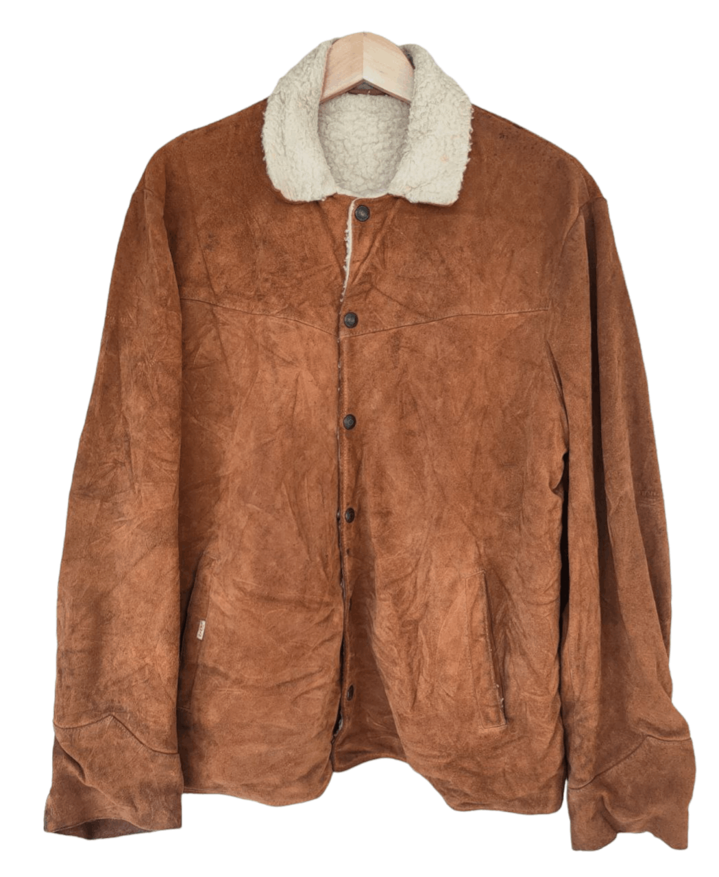 ❎ Big E Vintage Sherpa Leather Jacket