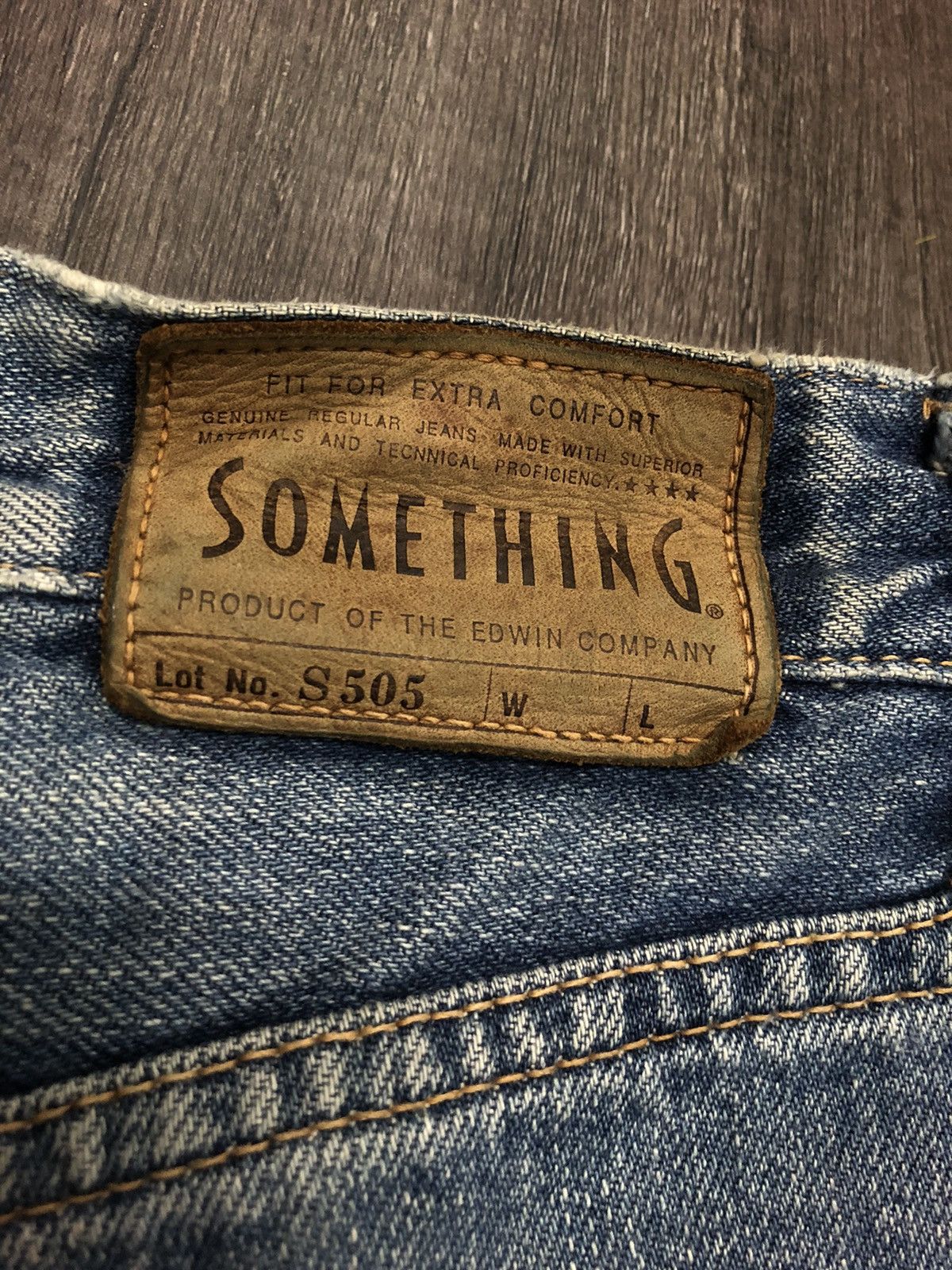 Edwin × Vintage SOMETHING EDWIN SELVEDGE DENIM LOT S505 Size US 29 - 14 Thumbnail