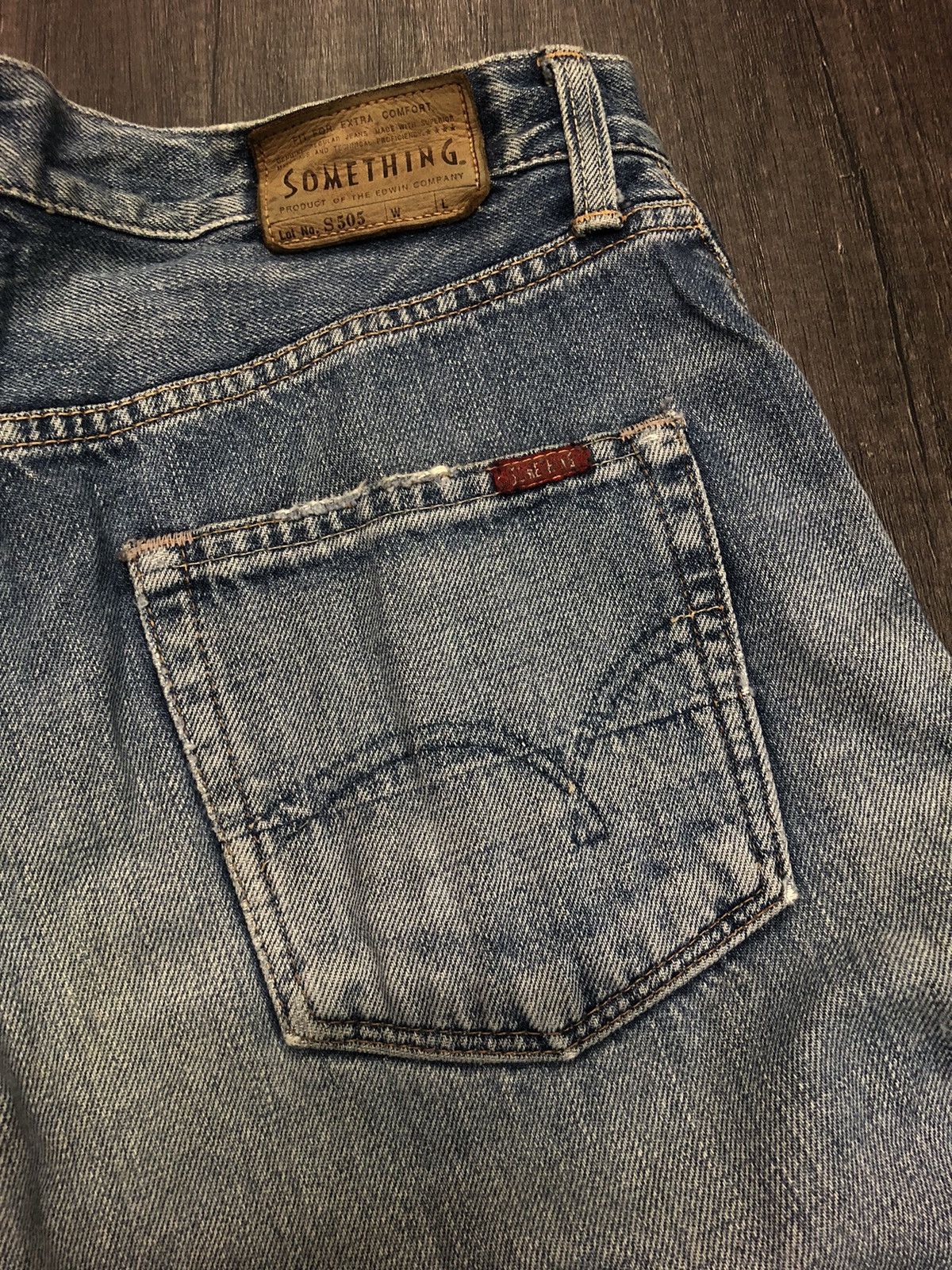 Edwin × Vintage SOMETHING EDWIN SELVEDGE DENIM LOT S505 Size US 29 - 13 Thumbnail
