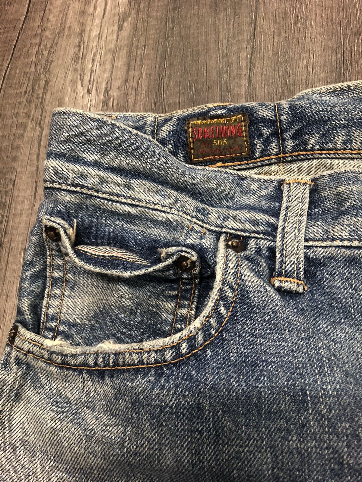 Edwin × Vintage SOMETHING EDWIN SELVEDGE DENIM LOT S505 Size US 29 - 9 Thumbnail