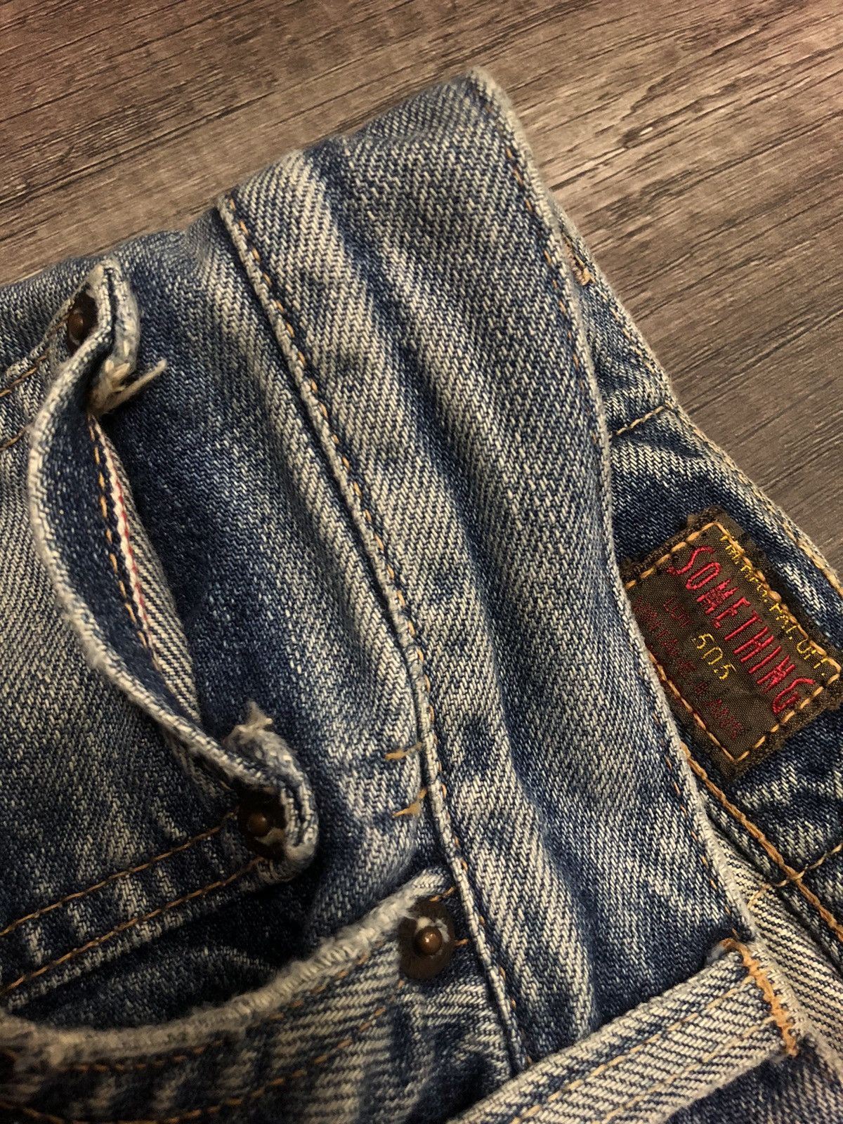 Edwin × Vintage SOMETHING EDWIN SELVEDGE DENIM LOT S505 Size US 29 - 10 Thumbnail