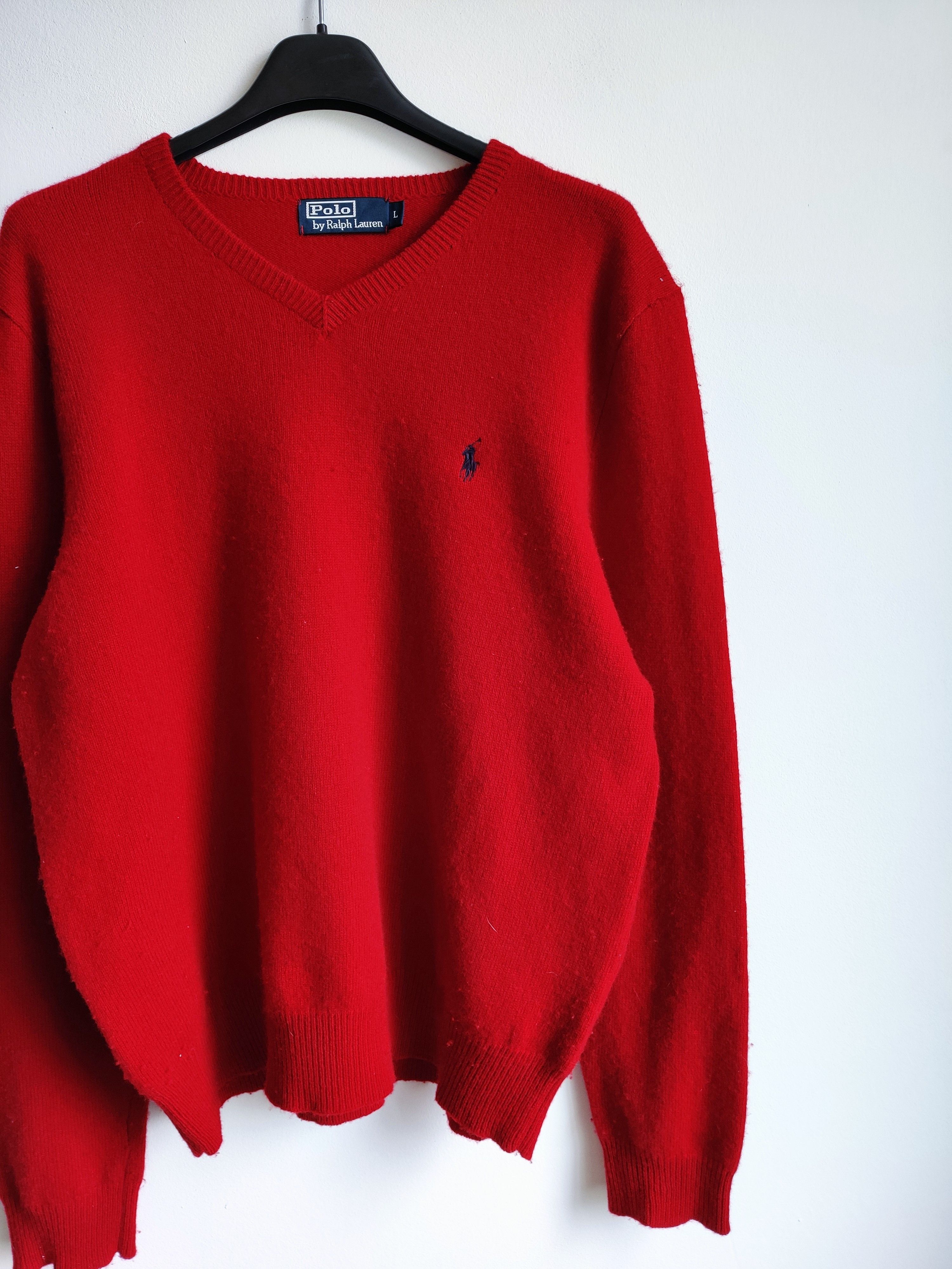 Polo Ralph Lauren Vintage Ralph Lauren sweater red Size US L / EU 52-54 / 3 - 4 Thumbnail