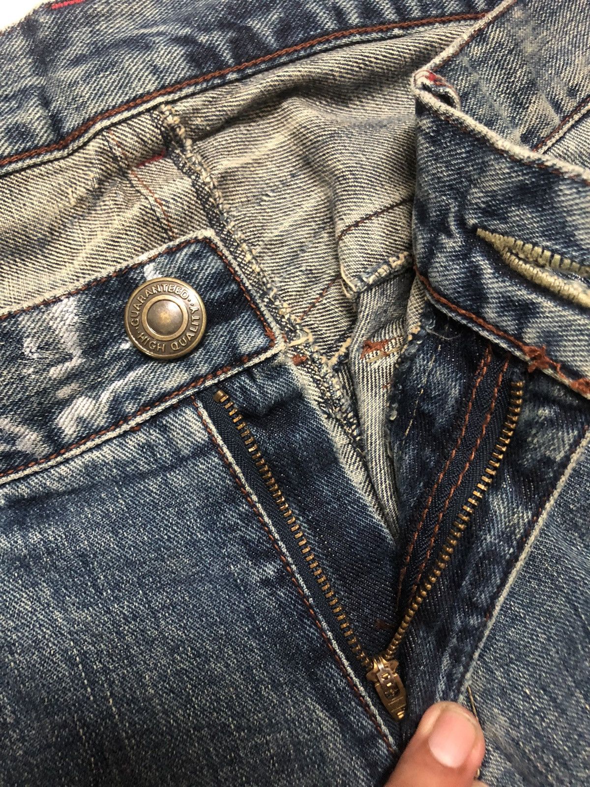 Hysteric Glamour × Japanese Brand RARE!! JAPANESE BRAND RATTLE TRAP PAINTER FLARED DENIM JEANS Size US 35 - 11 Thumbnail