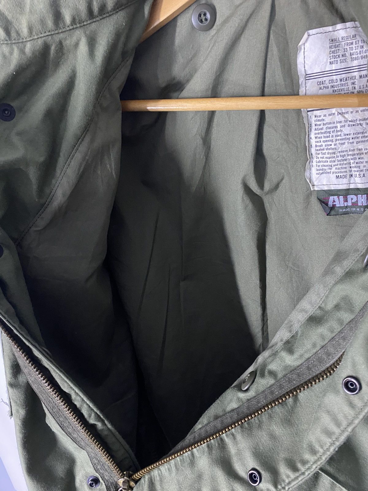 Alpha Industries × Vintage VTG Alpha Industries Military Jacket Costum Number nine Logo Size US M / EU 48-50 / 2 - 7 Thumbnail