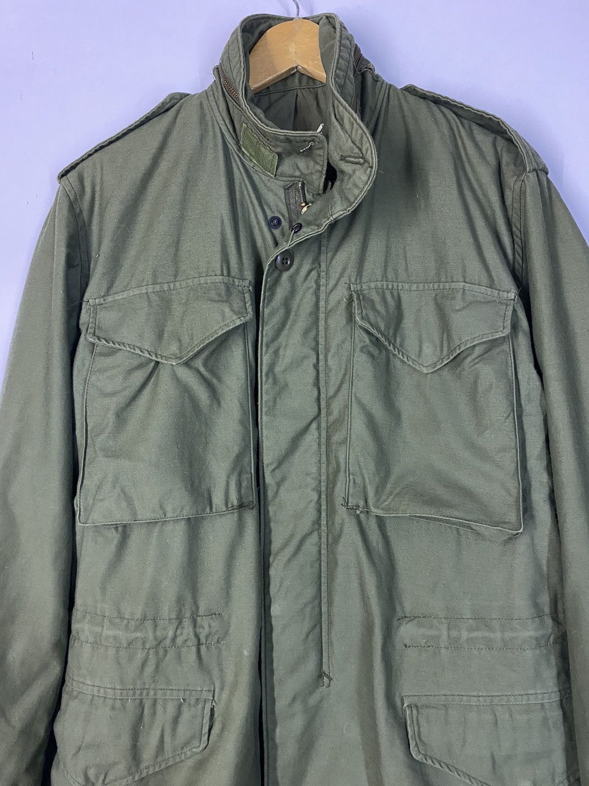 Alpha Industries × Vintage VTG Alpha Industries Military Jacket Costum Number nine Logo Size US M / EU 48-50 / 2 - 3 Thumbnail