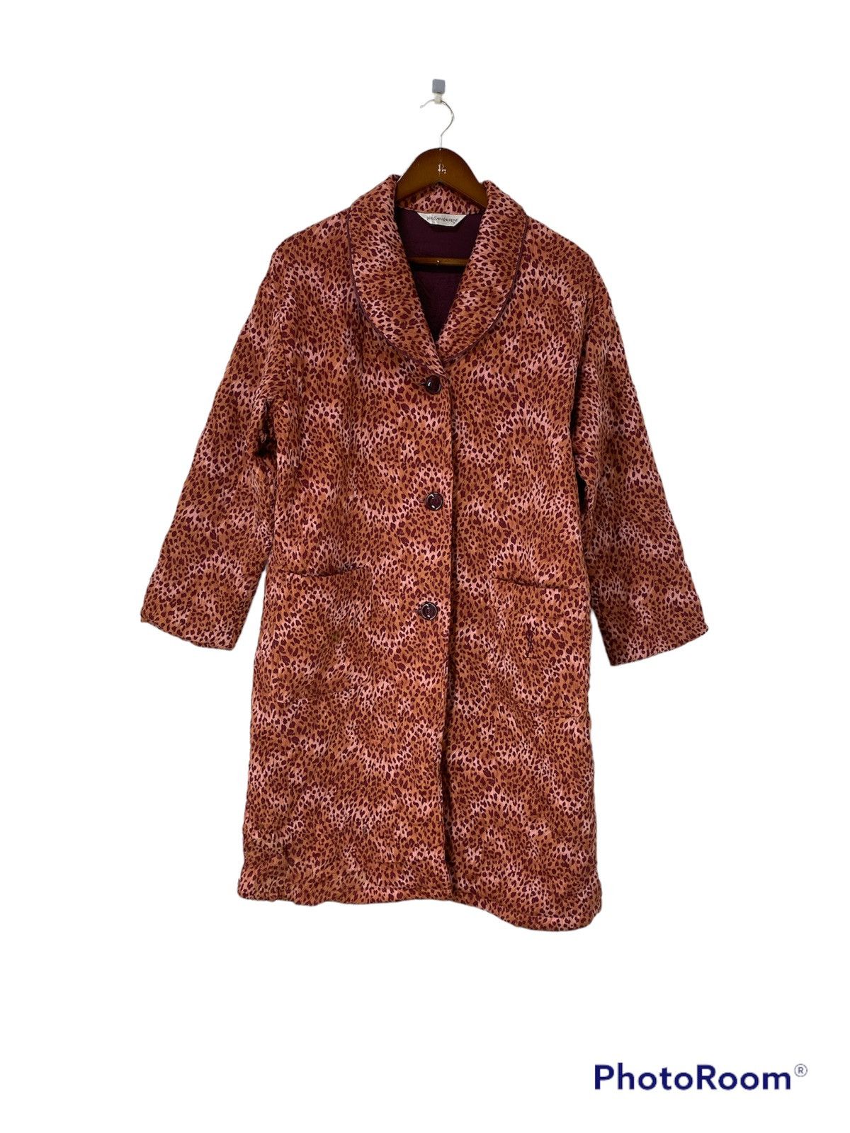 Yves Saint Laurent Vintage Yves Saint Laurent Quilted Jacket Leopard Design Size M / US 6-8 / IT 42-44 - 1 Thumbnail