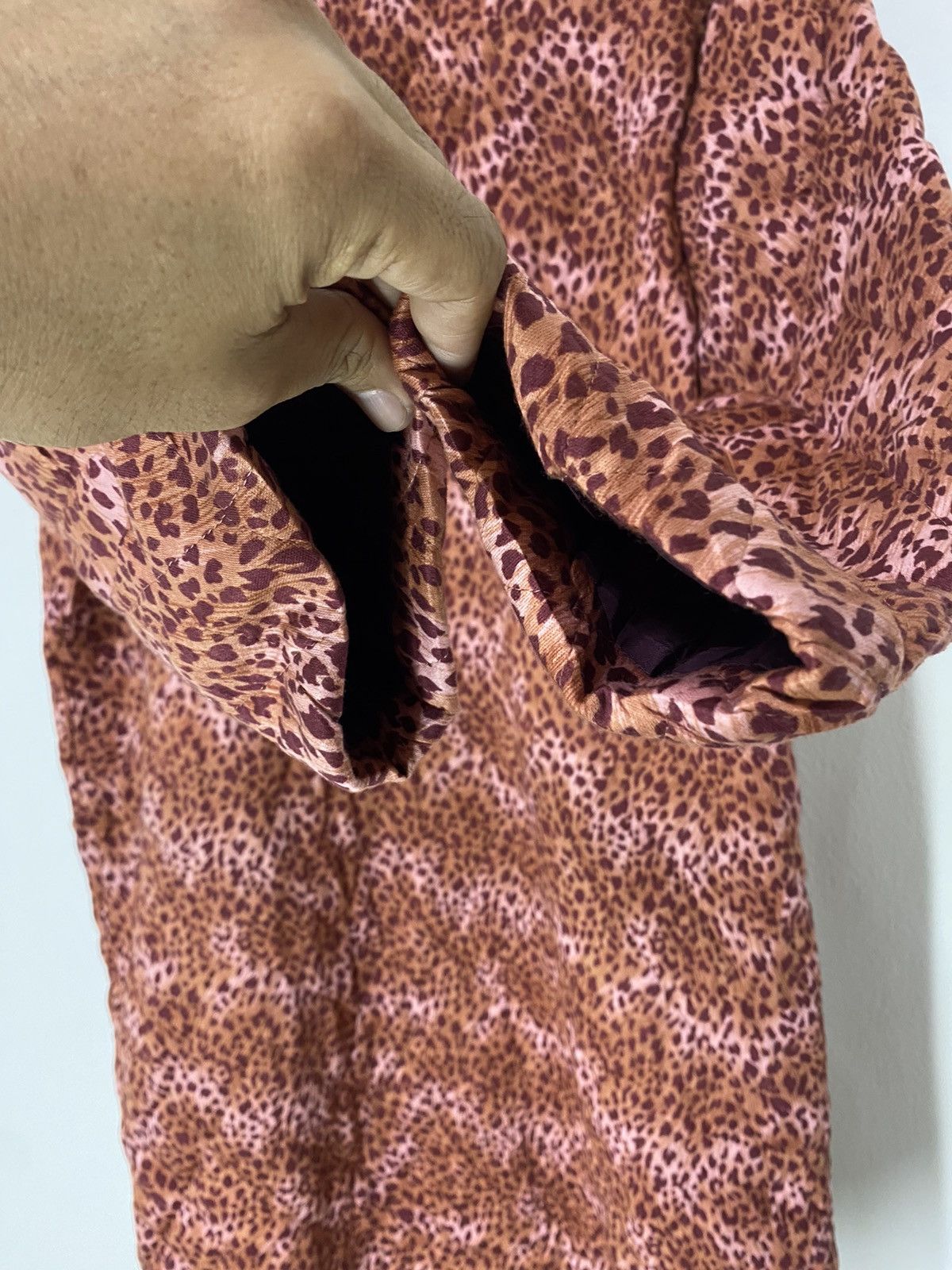 Yves Saint Laurent Vintage Yves Saint Laurent Quilted Jacket Leopard Design Size M / US 6-8 / IT 42-44 - 6 Thumbnail