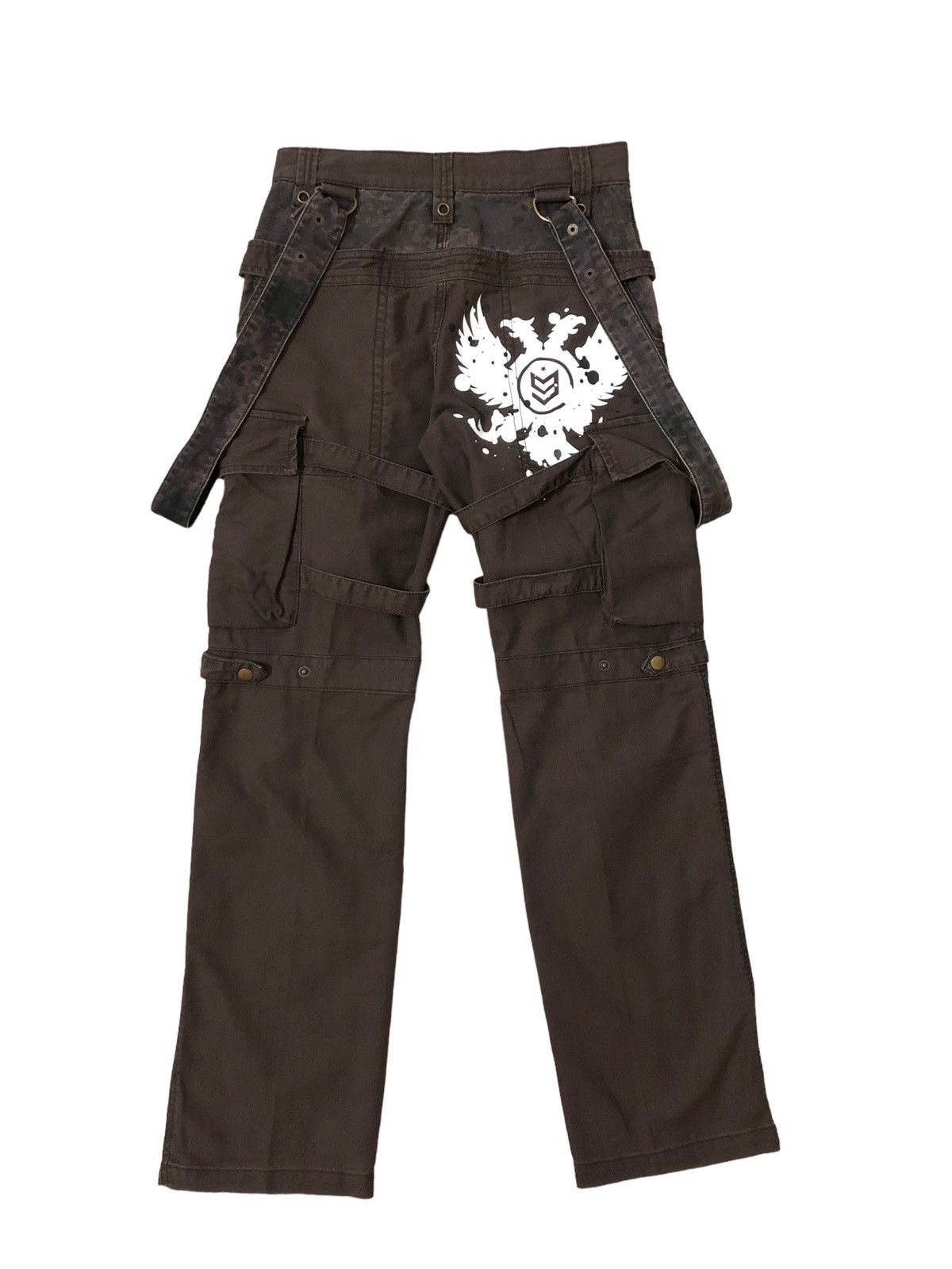 Japanese Brand 2000s Street Republic Parachute Bondage Cargo Pant Size US 28 / EU 44 - 3 Thumbnail
