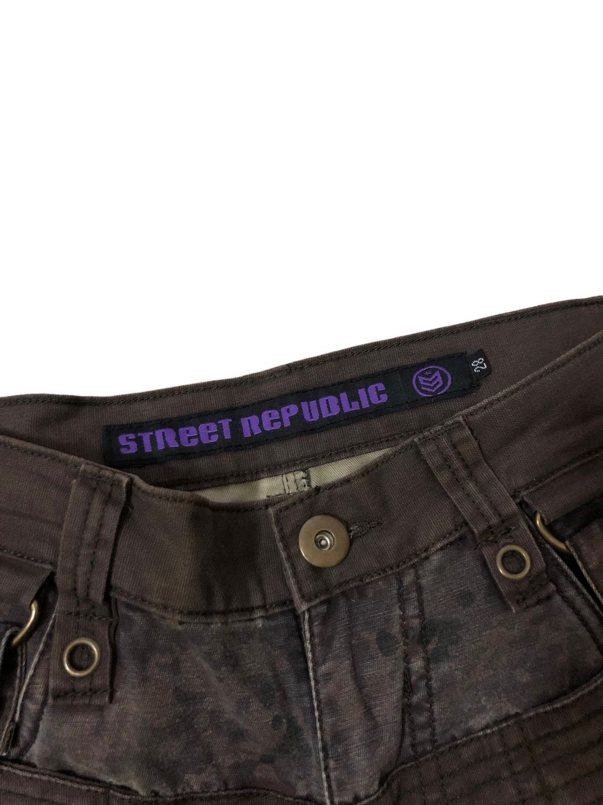 Japanese Brand 2000s Street Republic Parachute Bondage Cargo Pant Size US 28 / EU 44 - 6 Thumbnail