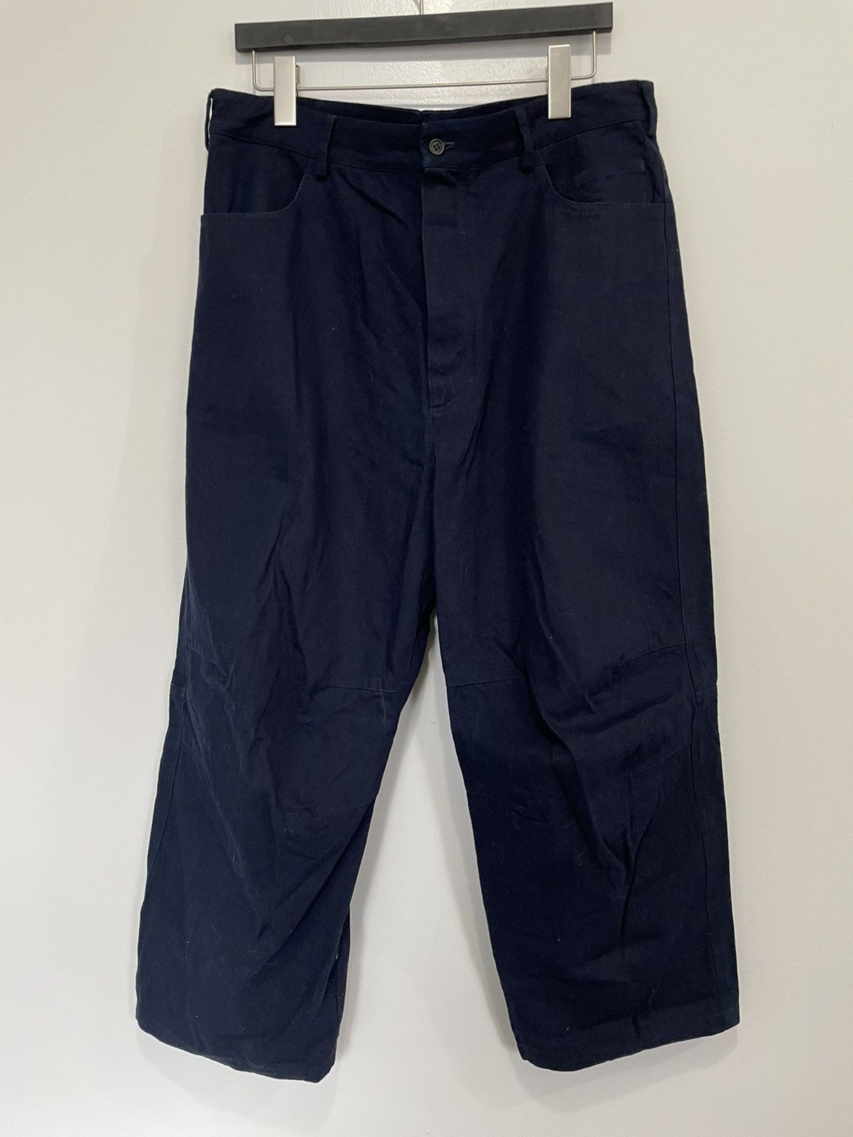 Forme D'Expression WASHED COTTON TWILL ARTICULATED 5 POCKET PANTS Size US 34 / EU 50 - 1 Thumbnail
