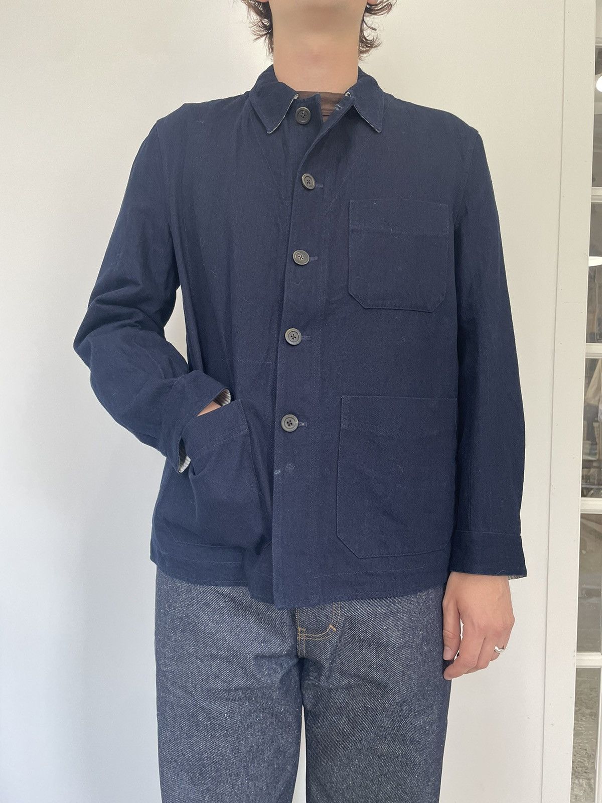 Forme D'Expression WASHED COTTON TWILL WORK JACKET Size US M / EU 48-50 / 2 - 9 Thumbnail