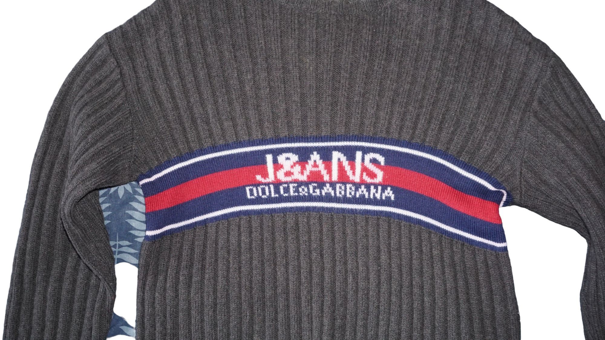 Dolce & Gabbana Dolce & Gabbana J&ans Two Tone Logo Stripes Sweater Size US S / EU 44-46 / 1 - 3 Thumbnail