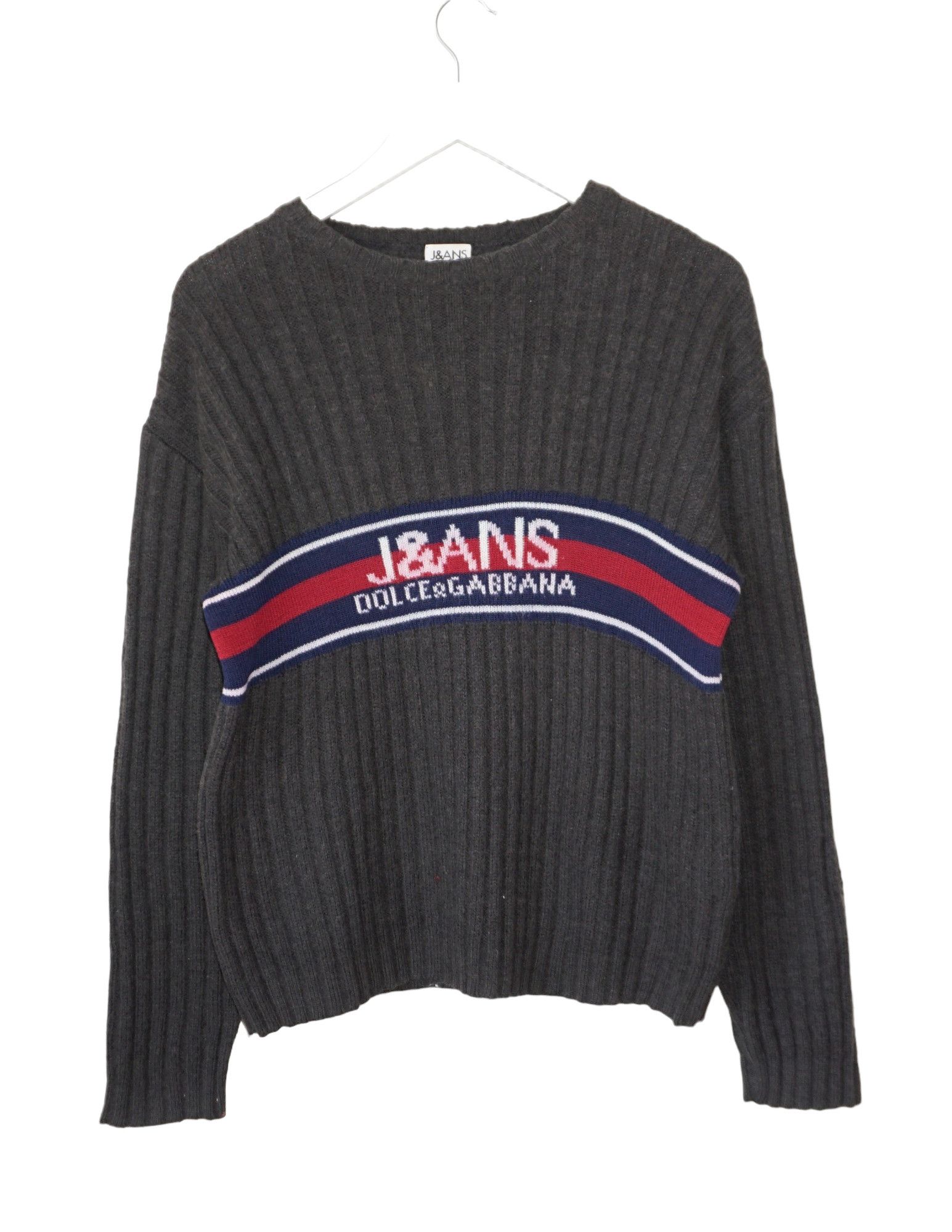 Dolce & Gabbana Dolce & Gabbana J&ans Two Tone Logo Stripes Sweater Size US S / EU 44-46 / 1 - 1 Thumbnail