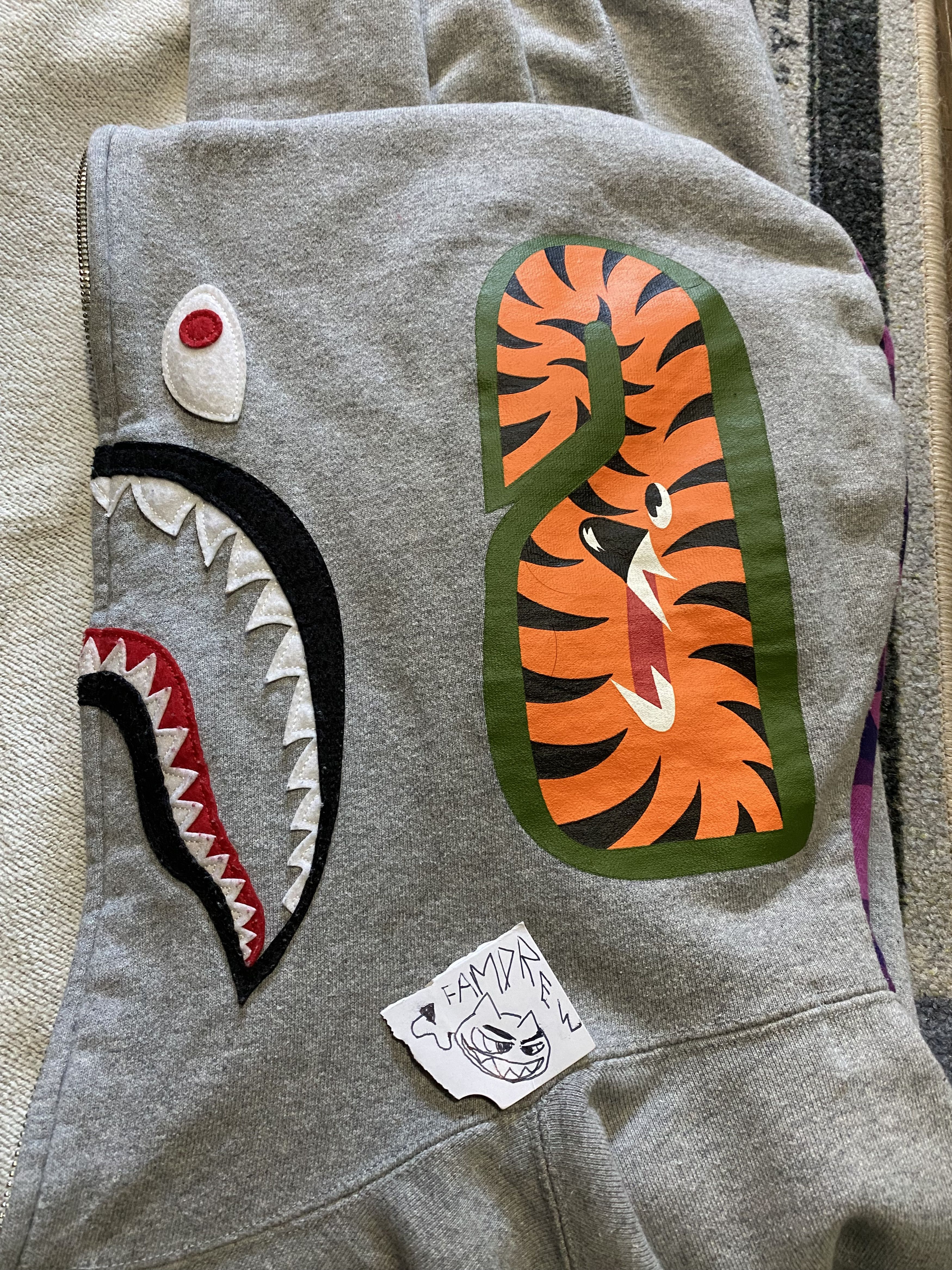 Bape Color Camo Shark Full Zip Hoodie Size US XL / EU 56 / 4 - 5 Thumbnail